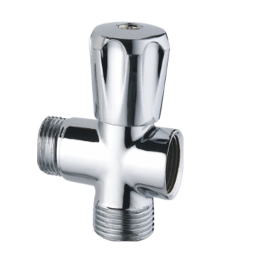 Кран  проходной для стир.машины   TIM   1/2" - 3/4" - 1/2", хром.  вентельный - Изображение №2