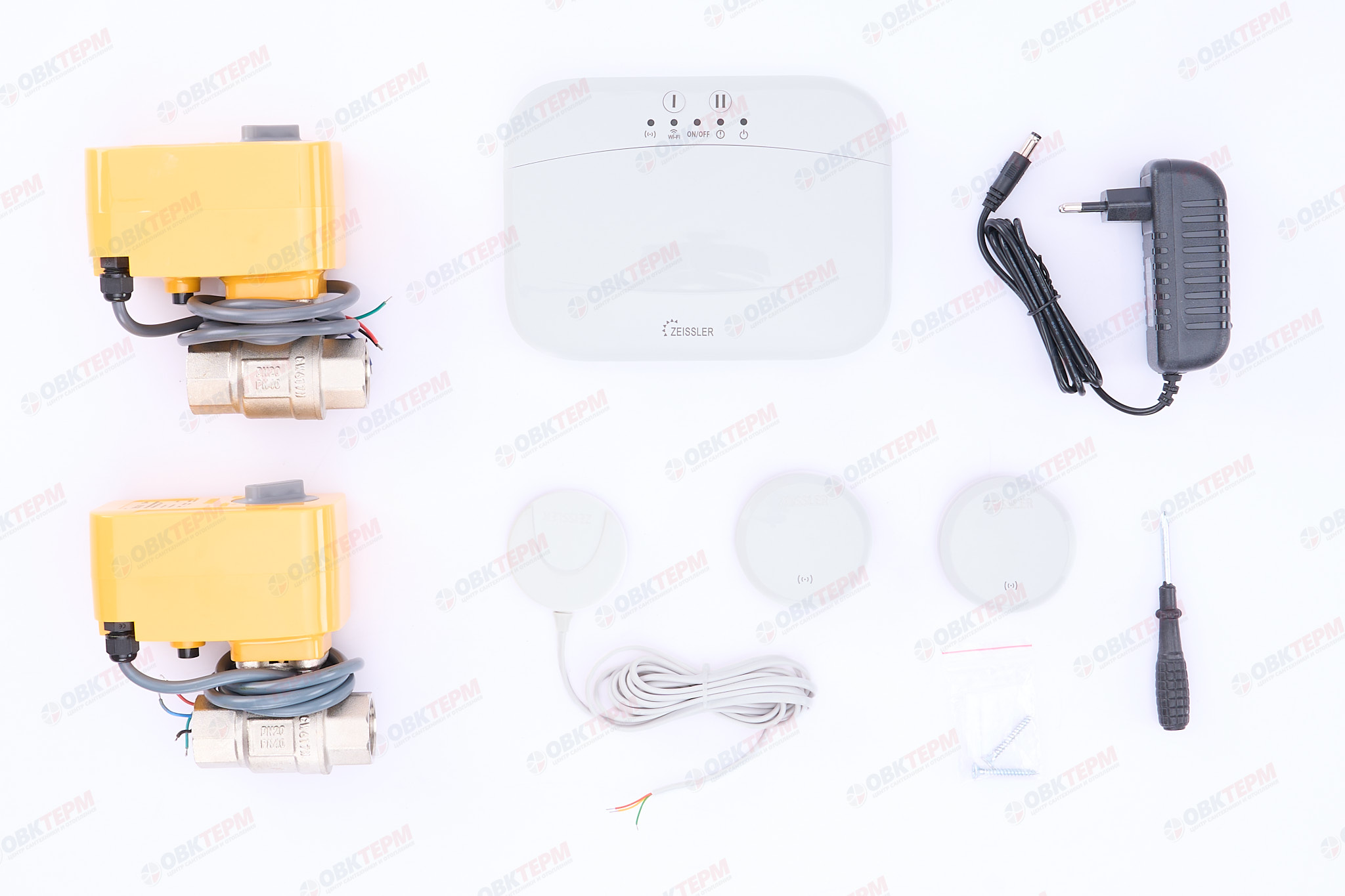 ZEISSLER Защита от затопления TUYA  3/4" (модуль управления - 1 шт, 2 беспр. датчика, 1 пров.  (4/1) - Изображение №3