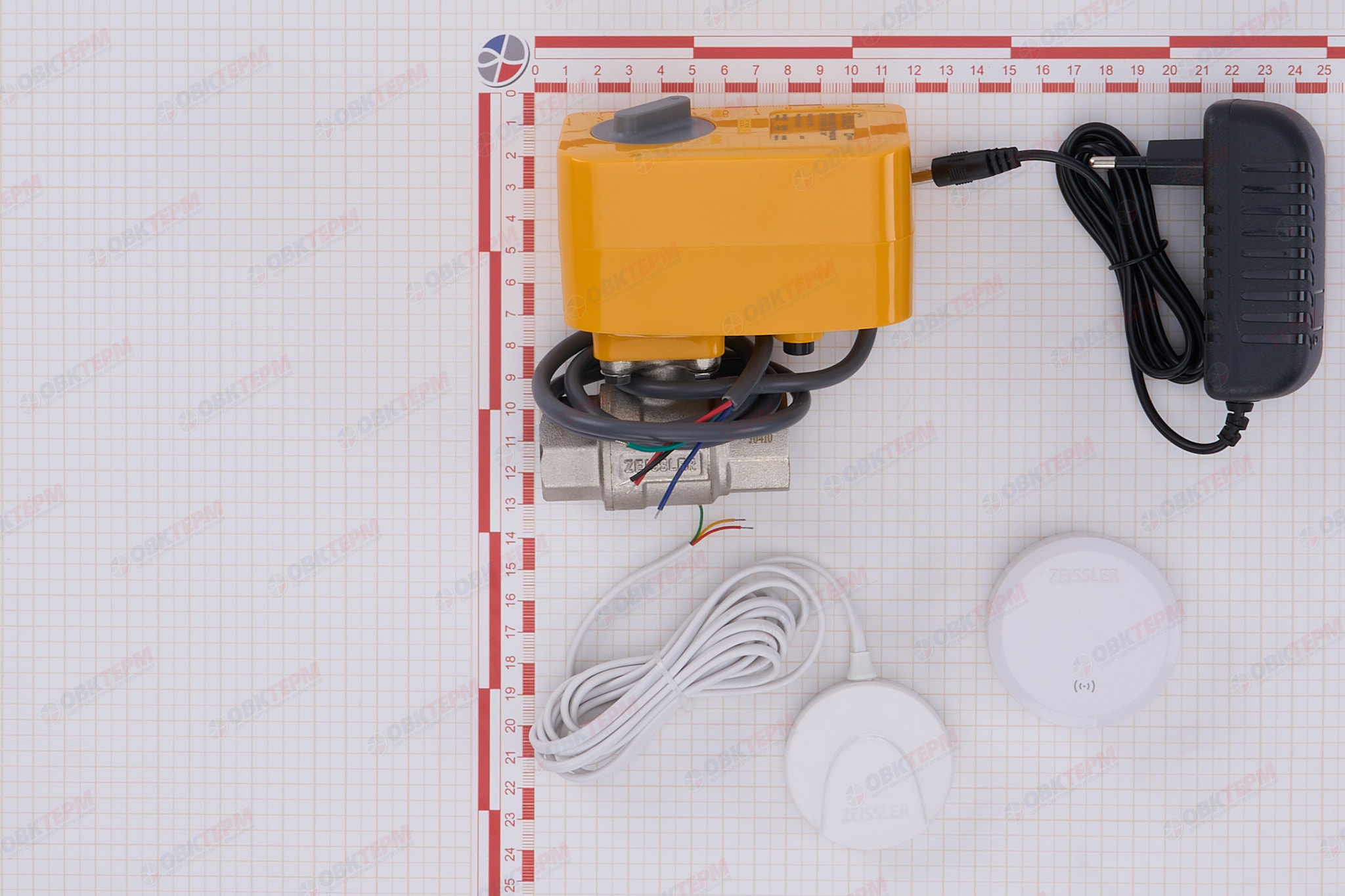 ZEISSLER Защита от затопления TUYA  3/4" (модуль управления - 1 шт, 2 беспр. датчика, 1 пров.  (4/1) - миниатюра №8