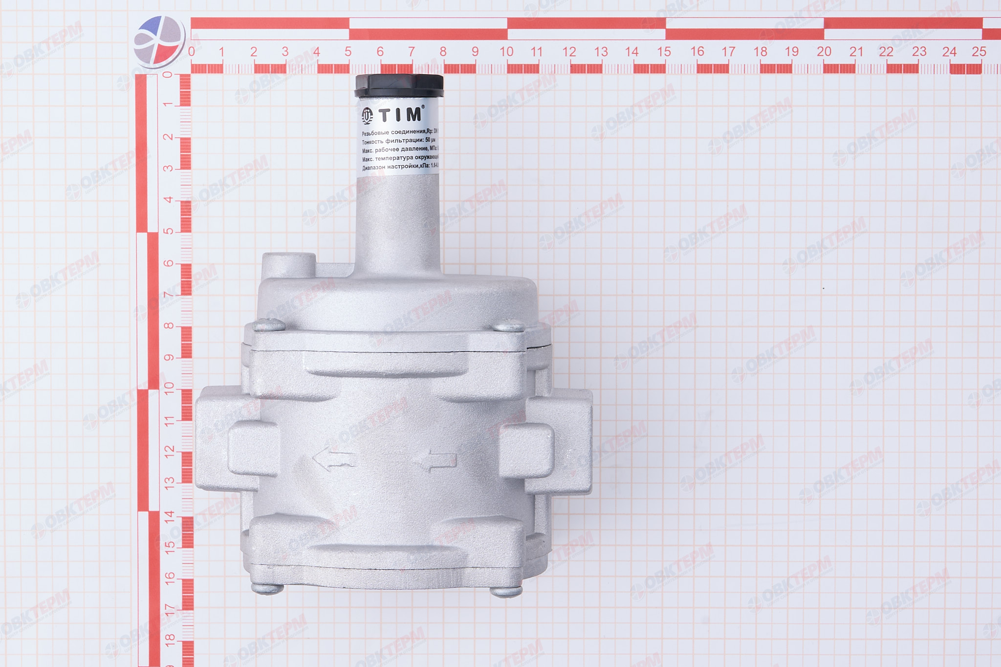 Регулятор давления газа со встроенным фильтром (1.6-6.0 кПа)  1/2" - миниатюра №6