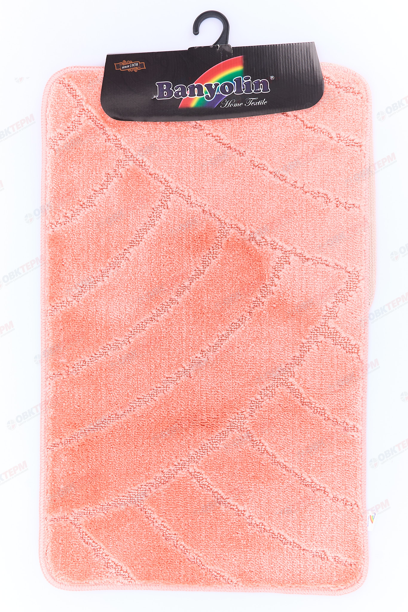 Комплект ковриков для в/к BANYOLIN CLASSIC 500х800/500х400мм 11мм (персиковый) - Изображение №2