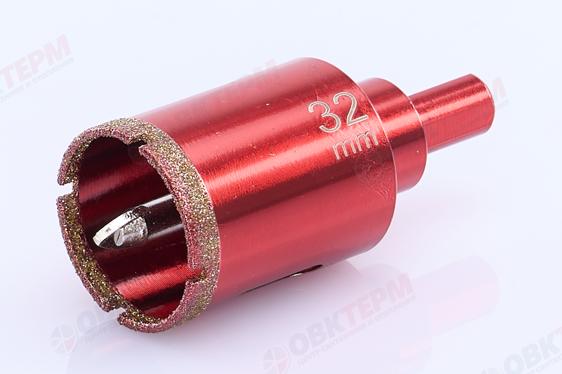 Коронка алмазная по керамограниту и мрамору с напр.сверлом 32 мм Hardcore - Изображение №1