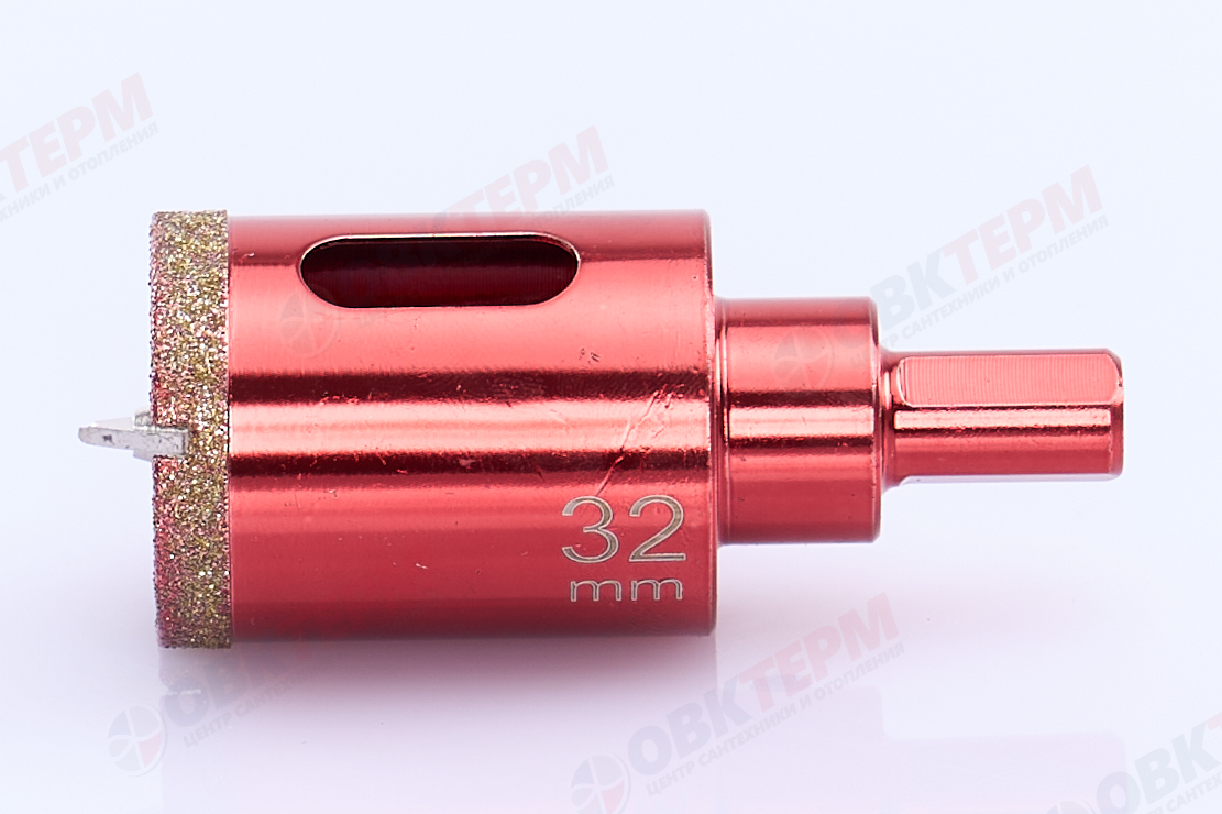 Коронка алмазная по керамограниту и мрамору с напр.сверлом 32 мм Hardcore - Изображение №3