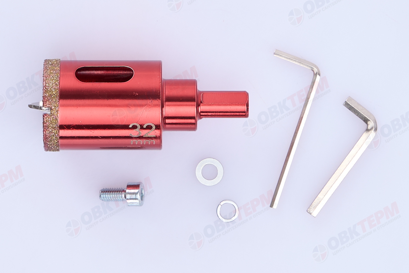 Коронка алмазная по керамограниту и мрамору с напр.сверлом 32 мм Hardcore - Изображение №4