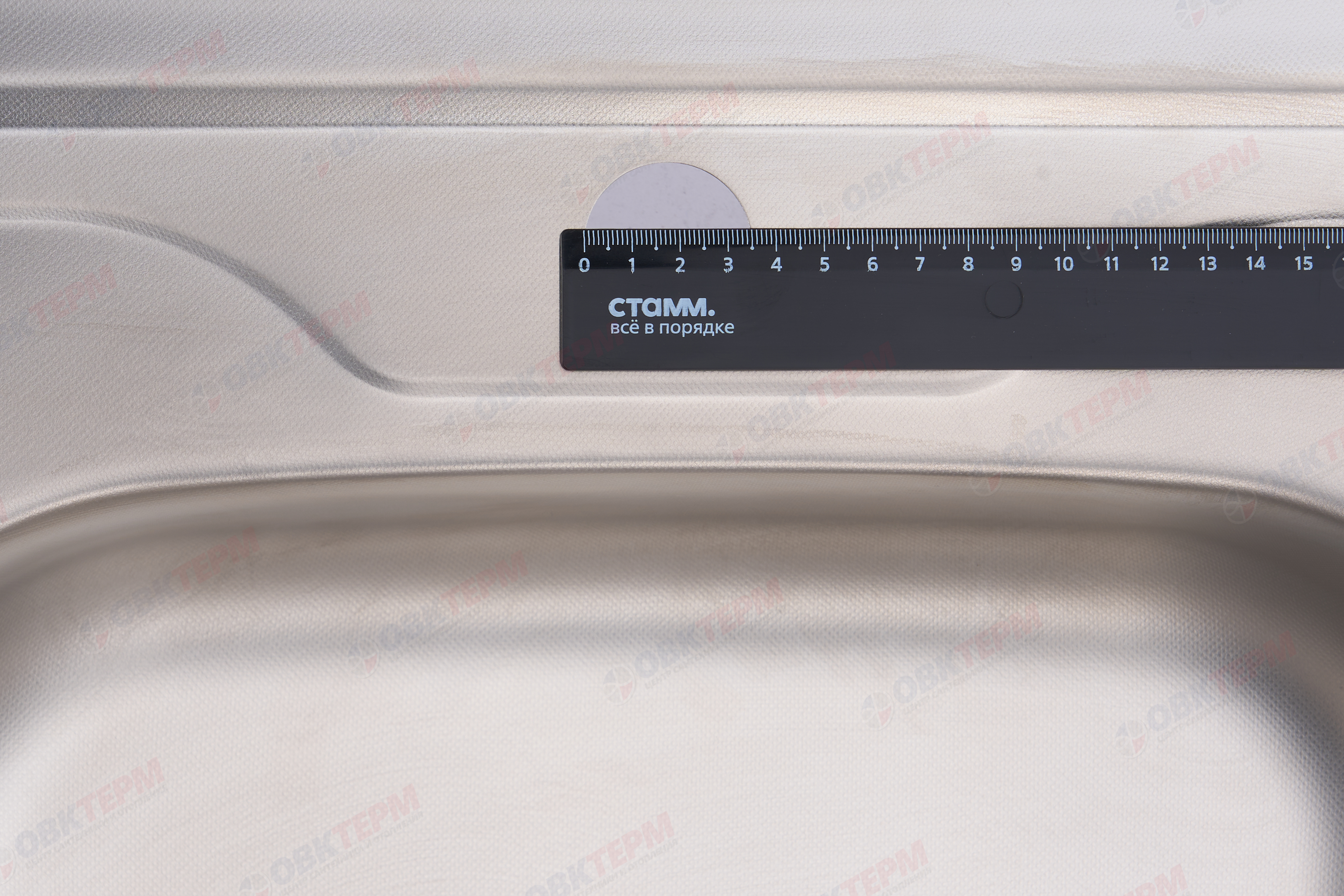 ZERIX мойка Z8060R-06-160MD (micro decor) НАКЛАДНАЯ \ с сифоном (10шт/ящ) - Изображение №4
