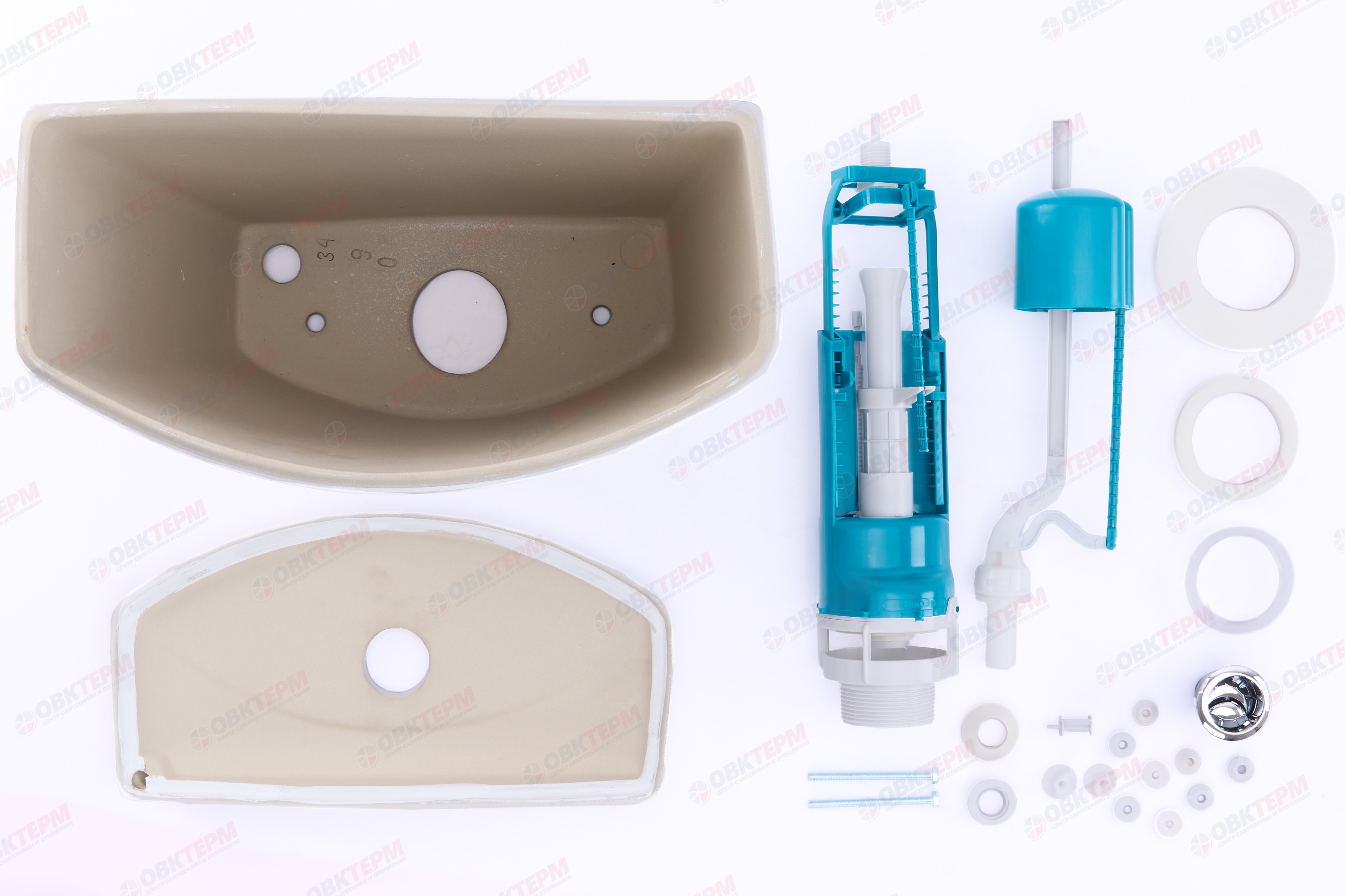 ROSA Бачок "Комфорт" (унитаз КОМФОРТ), нижний подвод (180мм) - миниатюра №7