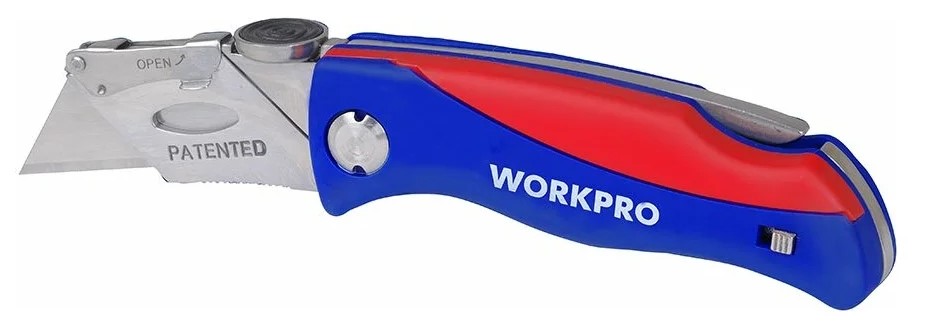 Нож складной + 6 лезвий  WORKPRO, Китай - Изображение №1
