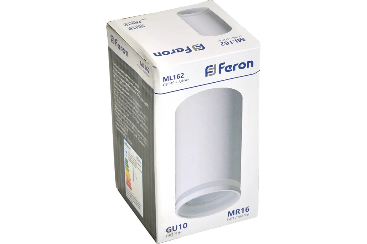 Светильник потолочный MR16 35W 230V, белый, FERON ML162 - миниатюра №9