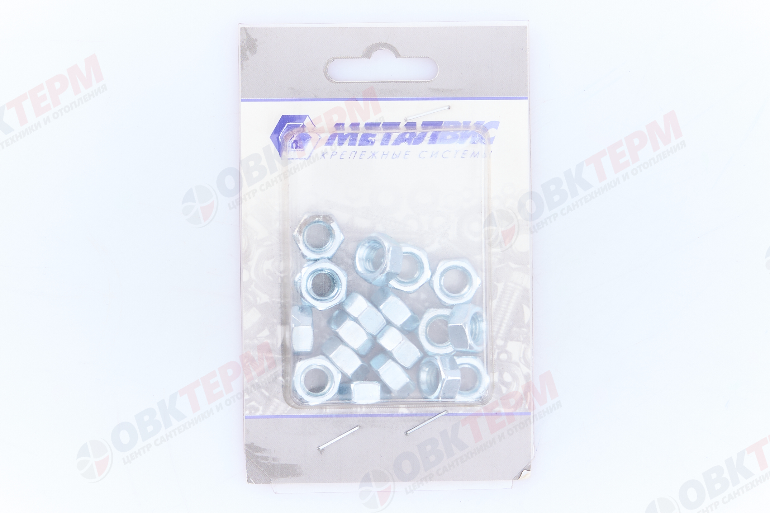 Гайка шестигранная М8.0 кл.пр. 6 цб, (уп. 20шт.) Металвис - Изображение №3