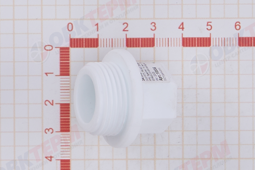 Заглушка резьбовая 25х3/4"   БЕЛАЯ PP-R    (RTP)     (300/50) - Изображение №5