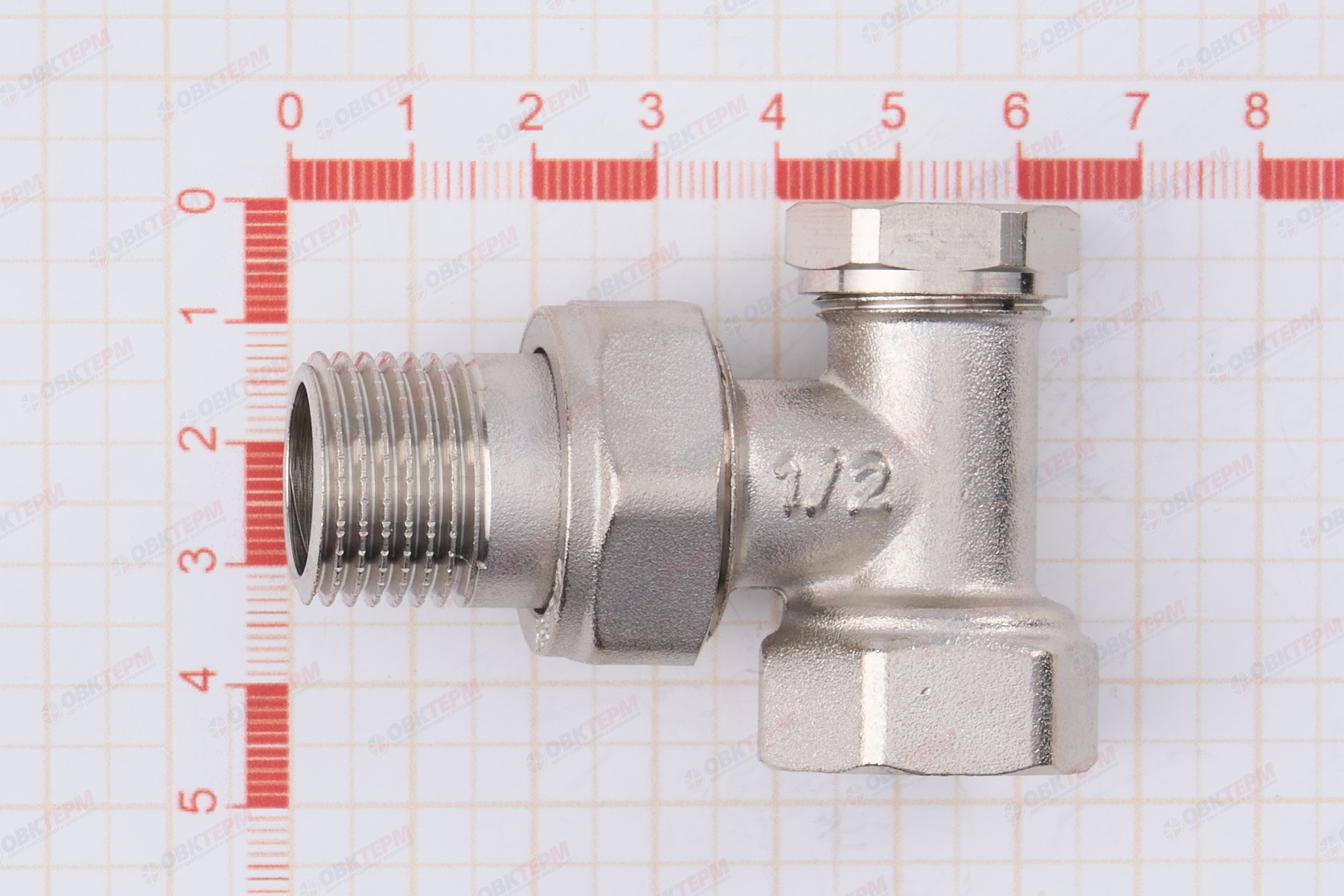 Кран рад.      нижний угловой 1/2" VALFEX (120/15) - миниатюра №7