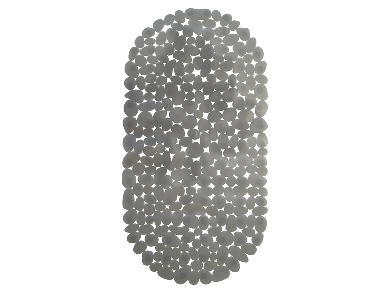 Коврик для ванны "Морская галька" VILINA  36x69 см серый (20 шт/ящ) - Изображение №1