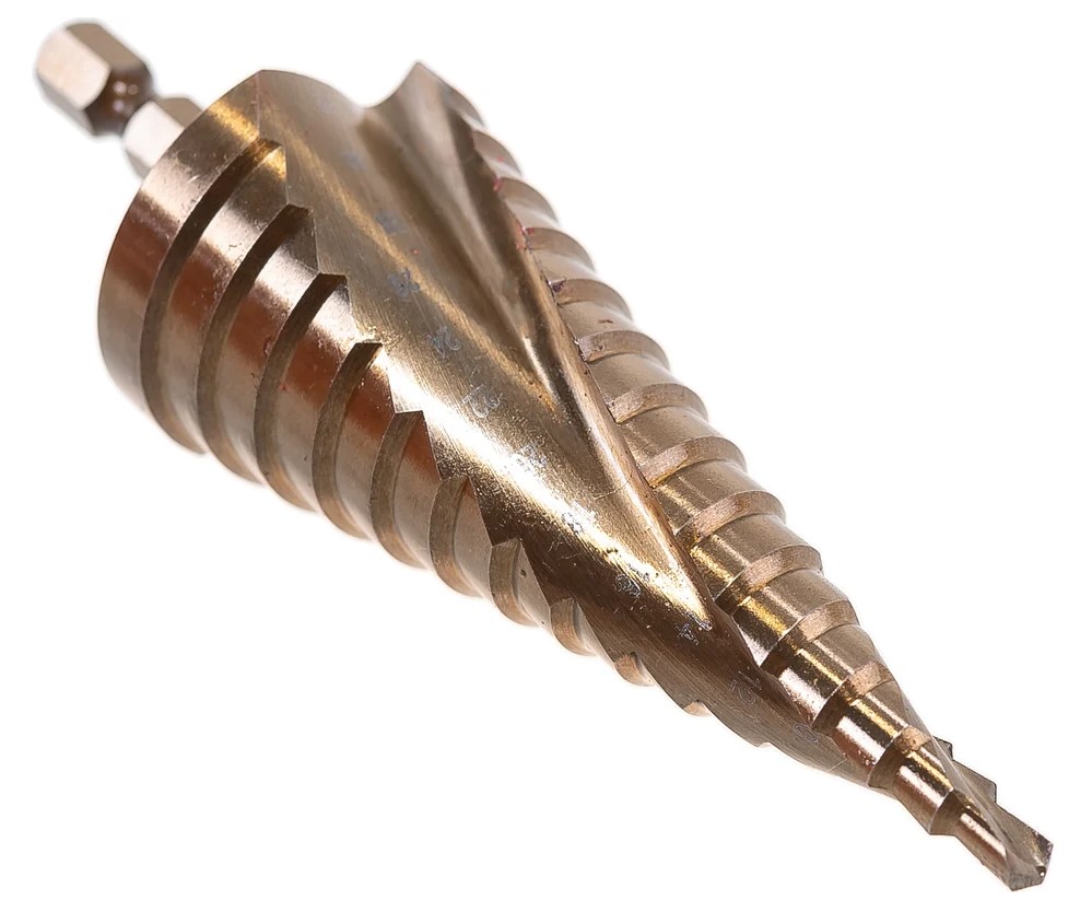 Сверло по металлу шаговое спиральное 4-32 мм (15 ступ.) Р6М5  "Hardcore" Torsion step 144432 - Изображение №2