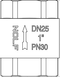 Клапан обратный  NOLF Classic       3/4"    (160/10 шт) - Изображение №1