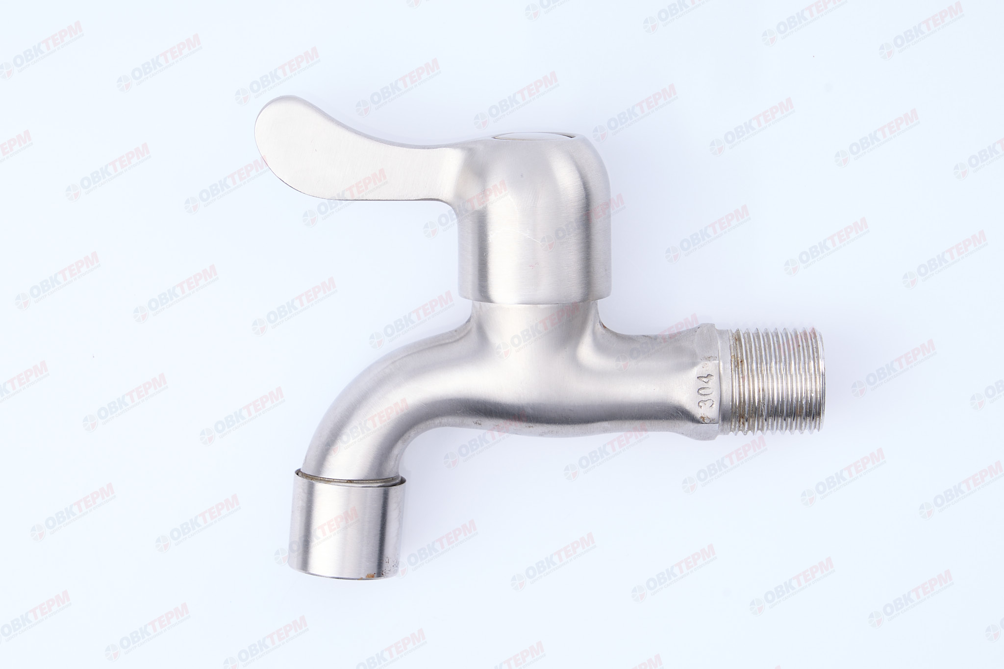 Кран водоразборный MIXXUS BIB-01 1/2 из нерж стали SUS304  (100 шт/ящ) 2шт./уп. - Изображение №1