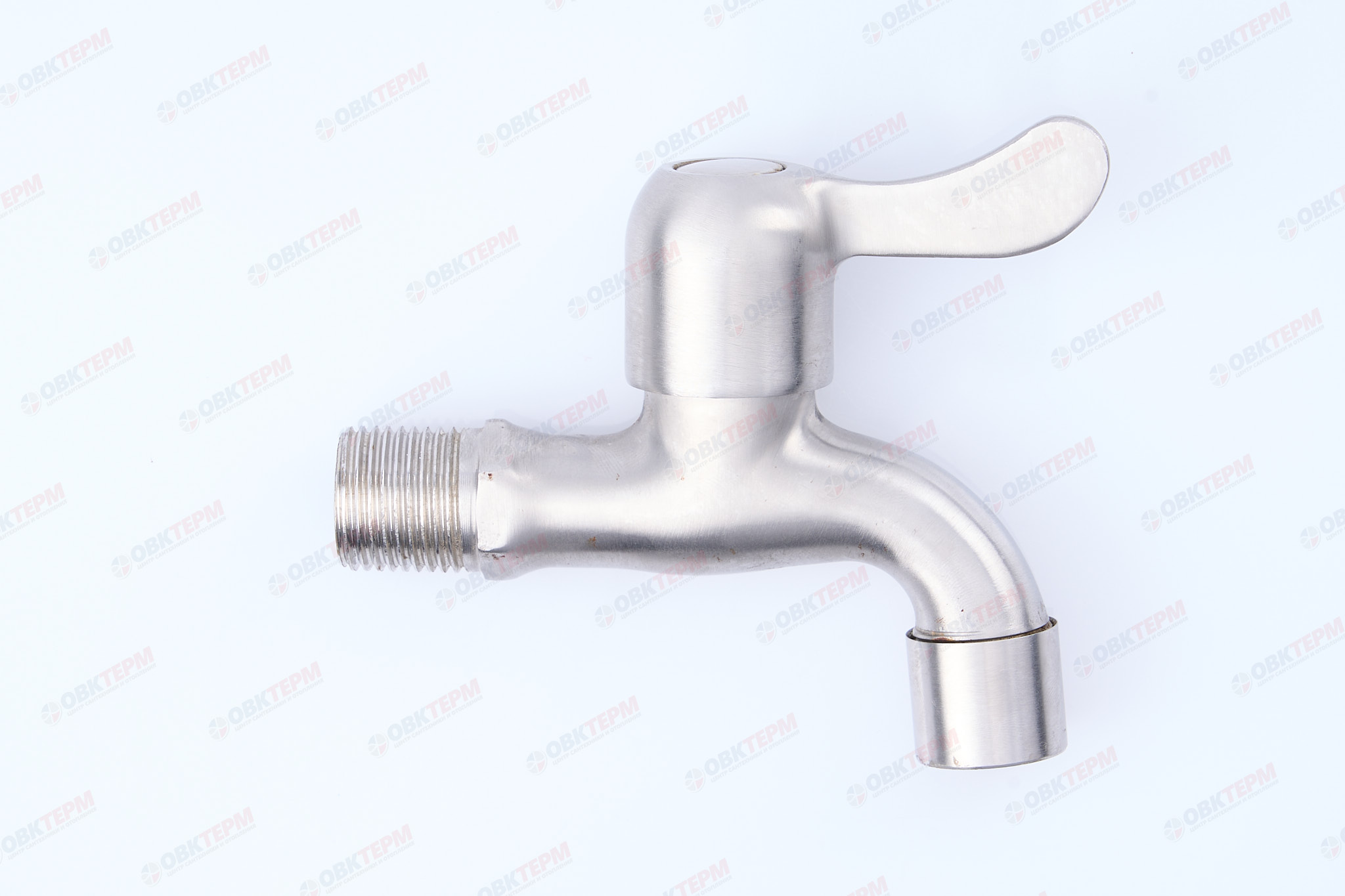 Кран водоразборный MIXXUS BIB-01 1/2 из нерж стали SUS304  (100 шт/ящ) 2шт./уп. - Изображение №2