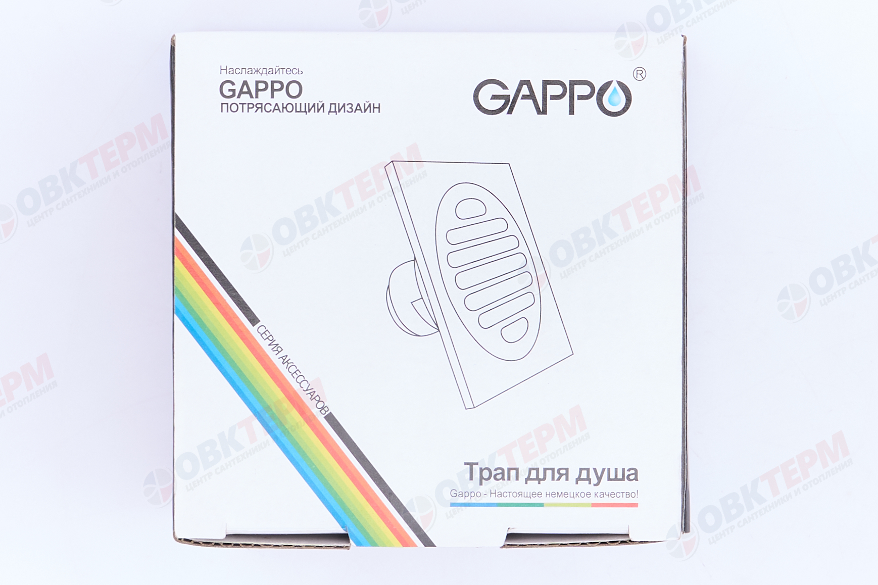 Душ  трап верт. бронза  "G81004-4" 10*10 GAPPO - Изображение №5