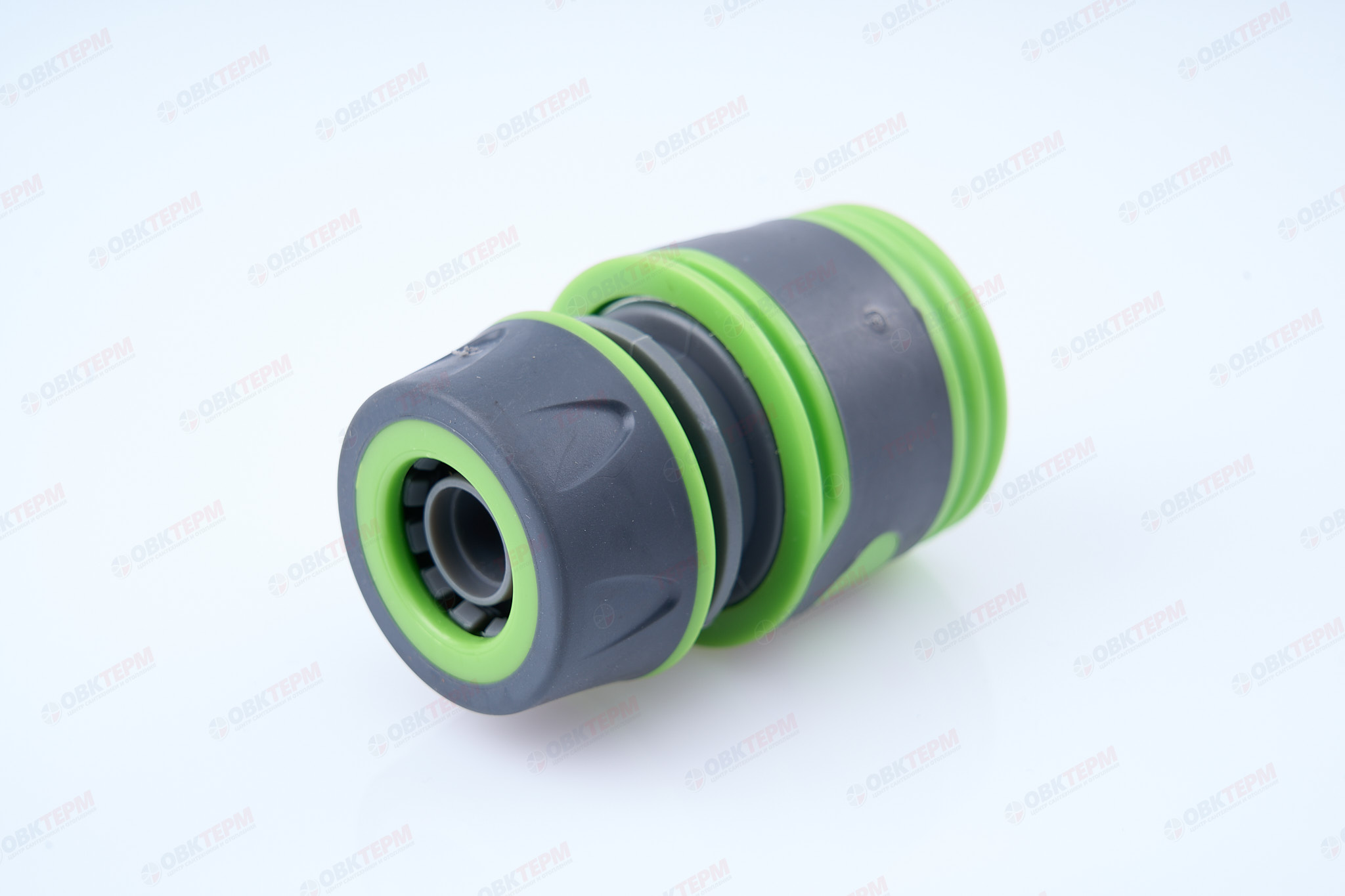 Коннектор быстросъёмный для шланга  1/2"(ABS,TPR,PP,блистер) (240/24 шт)PLAMIX/CRAB PRO PL-4521 - изображение №1