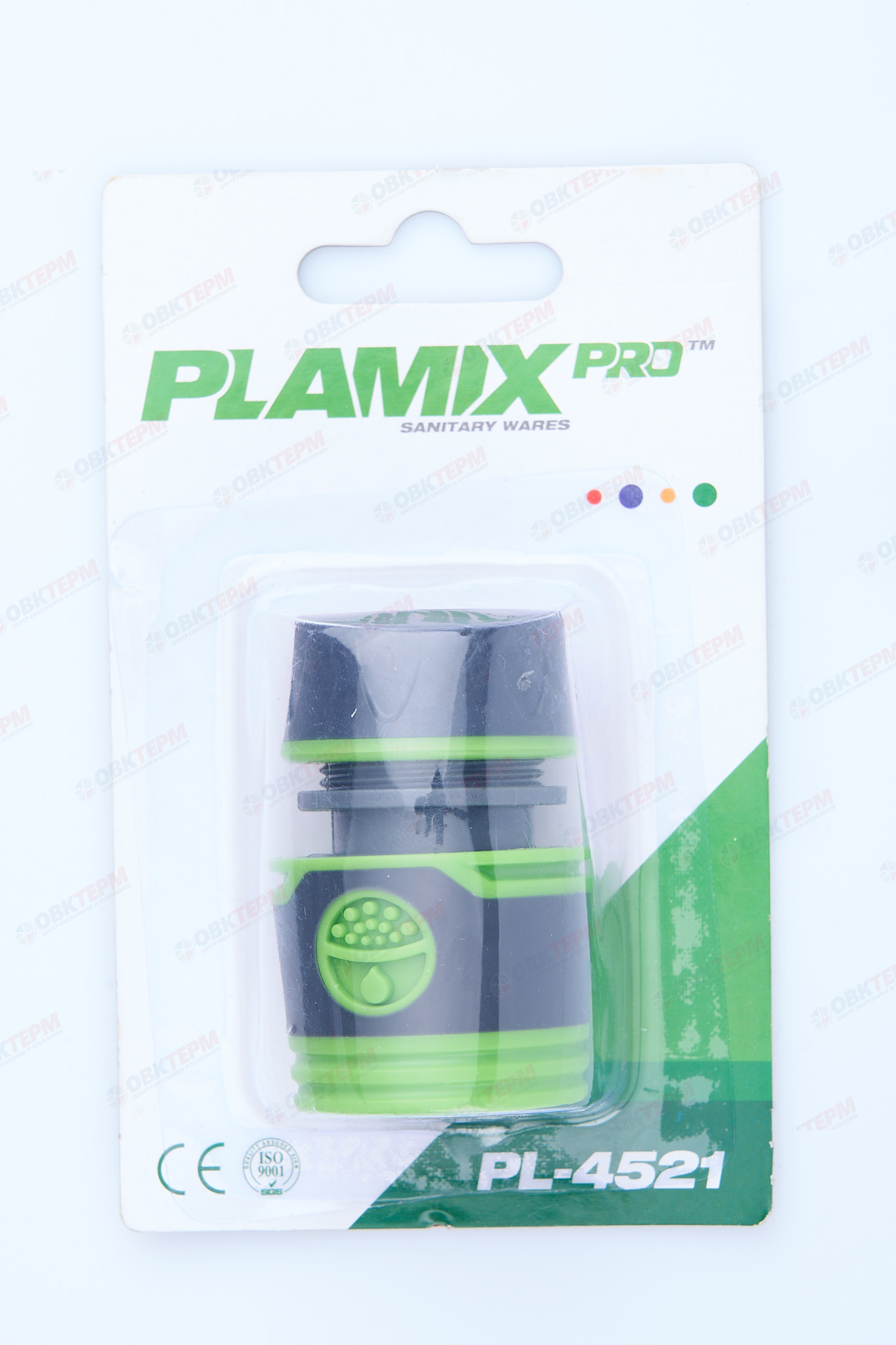Коннектор быстросъёмный для шланга  1/2"(ABS,TPR,PP,блистер) (240/24 шт)PLAMIX/CRAB PRO PL-4521 - миниатюра №6