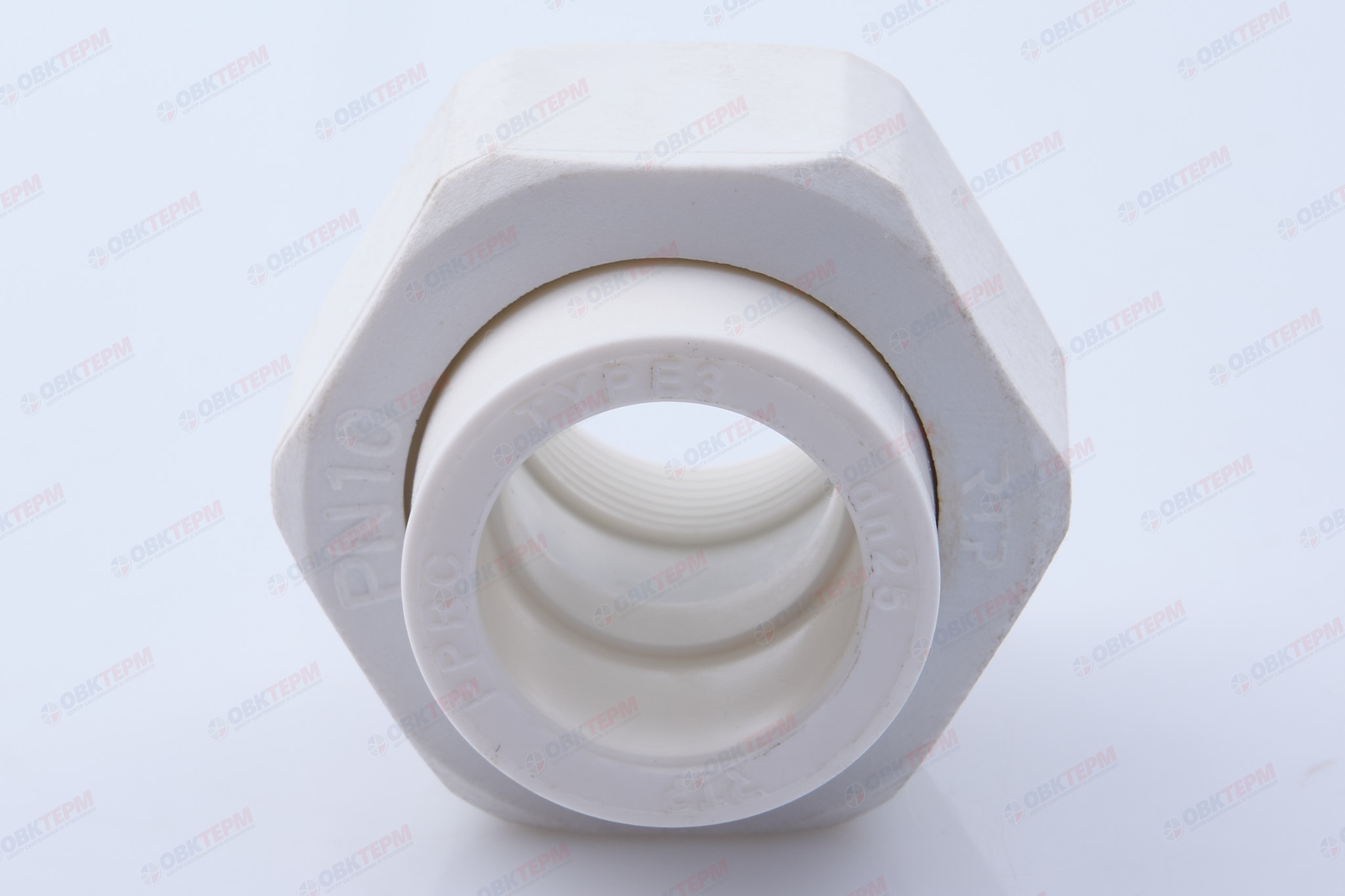 Разборное соединение  25 * 3/4"  В   PPSU  (ПЛАСТИК)   БЕЛАЯ PP-R    (RTP)    (200/20) - миниатюра №5