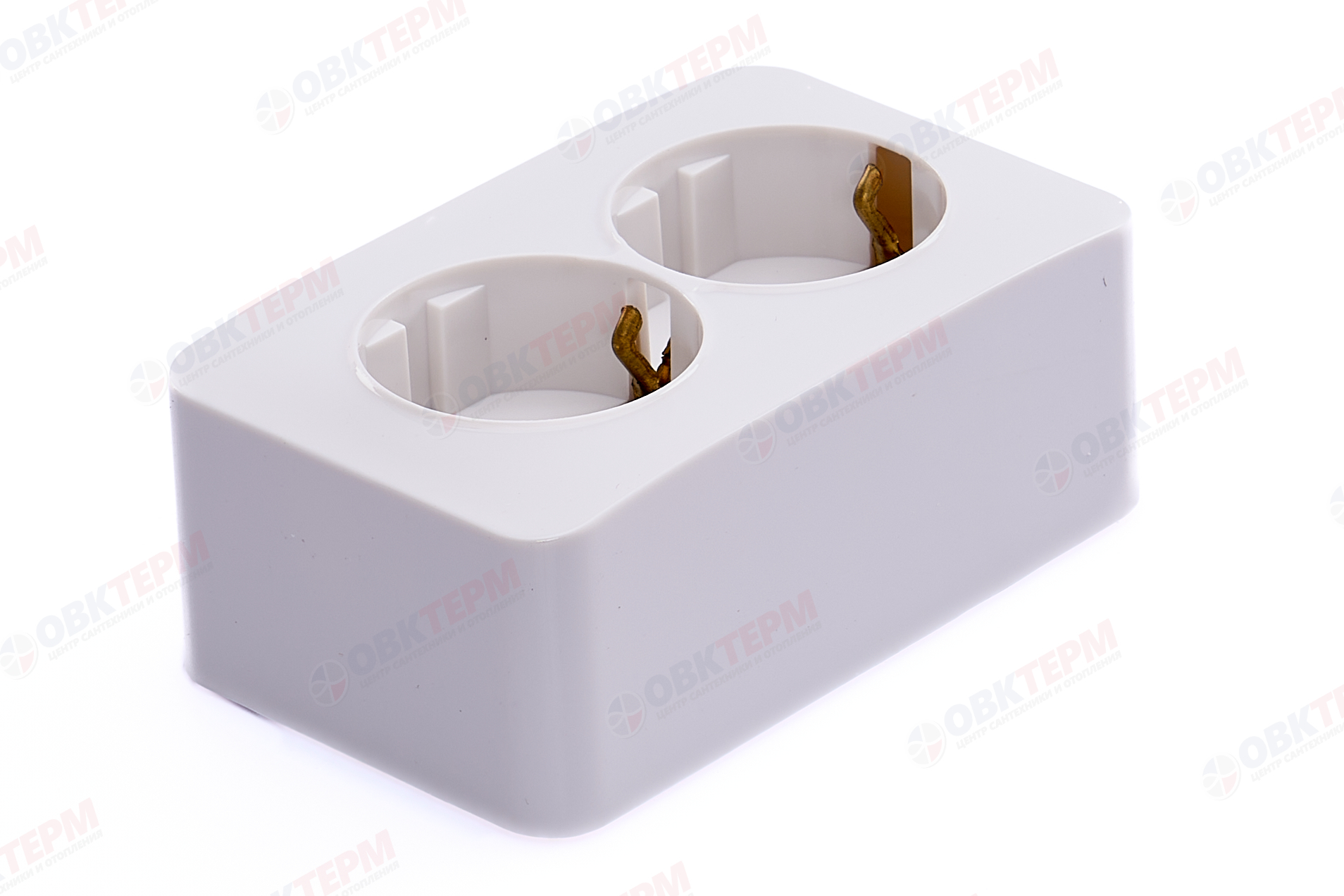 Розетка 2-местная с/з открытой установки, 250В, 16А, IP20, серия София, белый, MST16-12-01 - Изображение №2