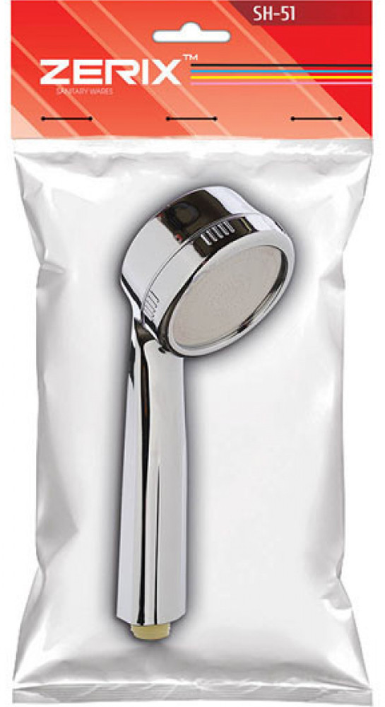 Лейка д/душа ручная ZERIX  SH-51 (экономный расход воды, 1 режим))  (100 шт/ящ) - Изображение №2