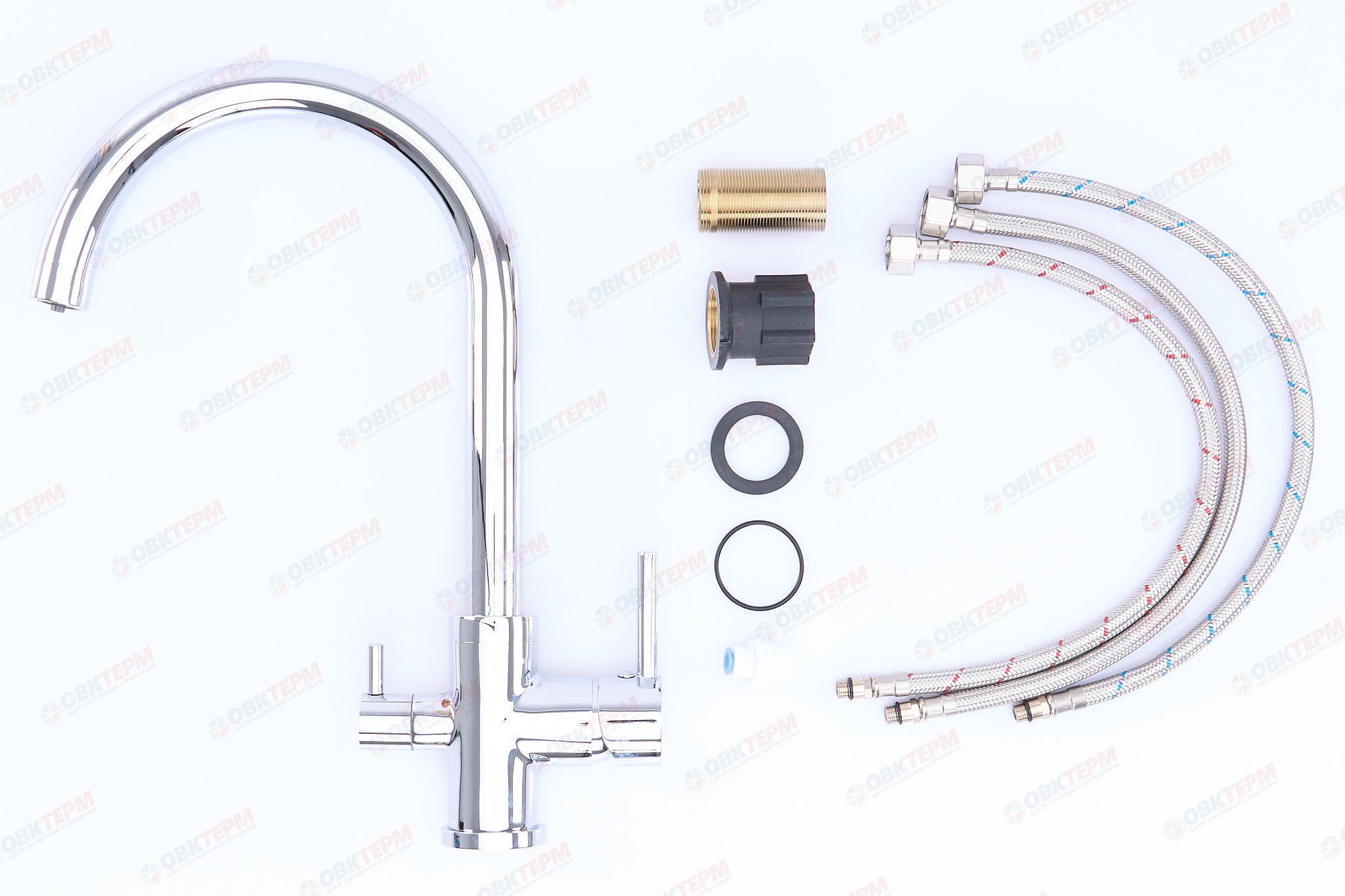 Смеситель д/кухни под ФИЛЬТР ZERIX MAK-021 (LR4255-3) Ø35 (10 шт/ящ) - миниатюра №5