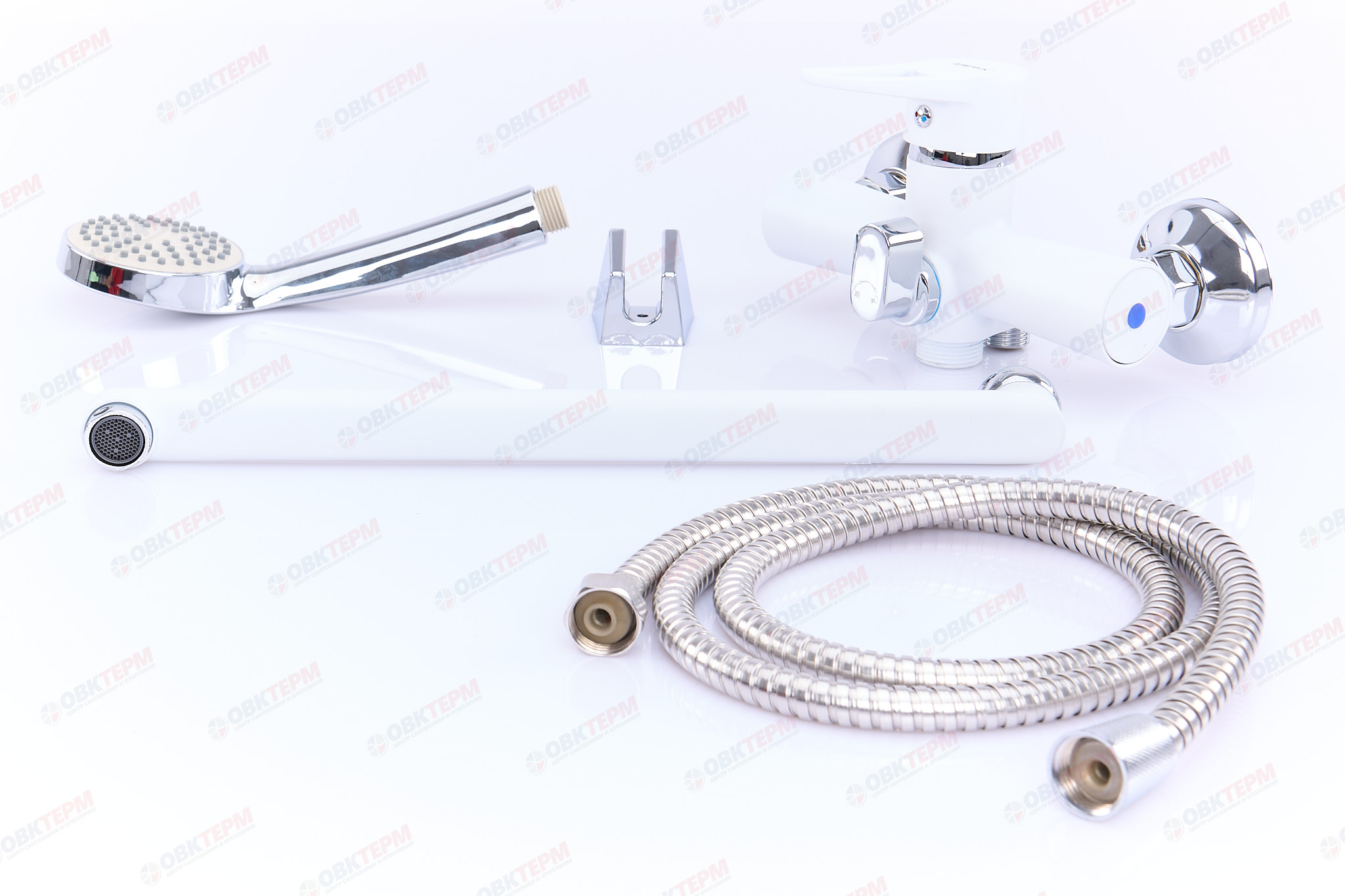 Смеситель д/ванны  ZERIX PUD7 045 WHITE  (10 шт/ящ) - Изображение №4