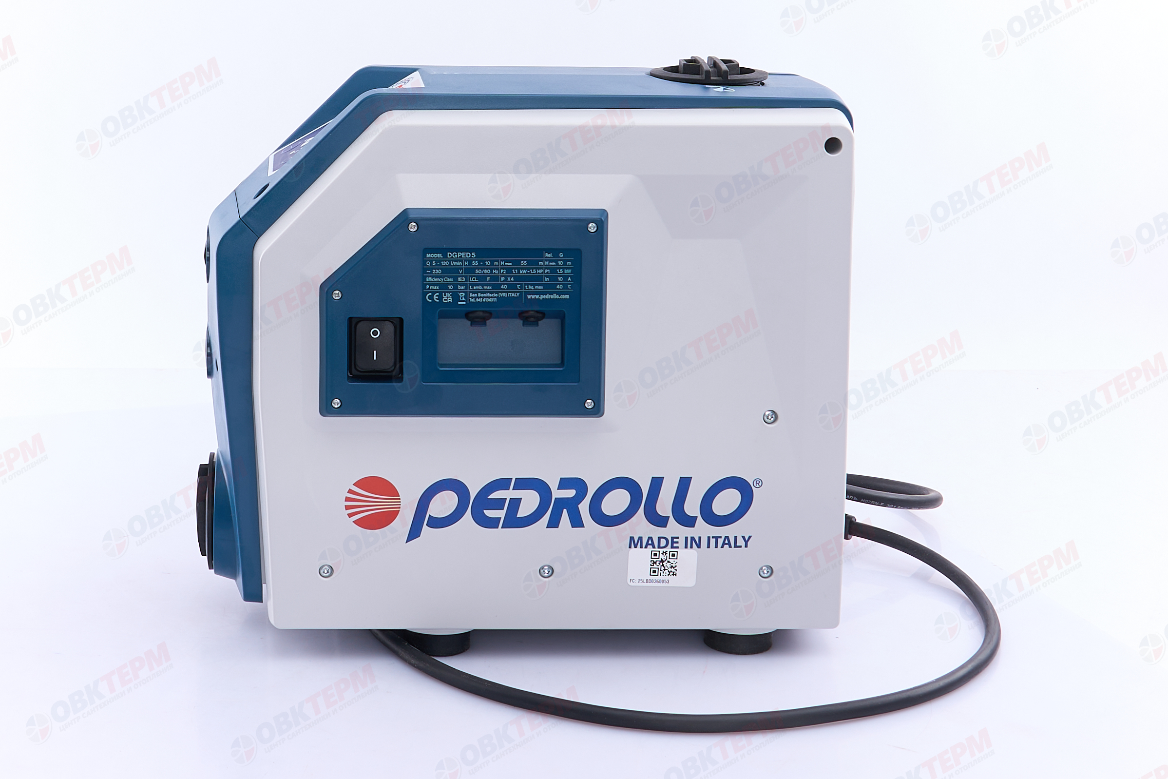 Станция насосная  DG PED (BLU) 5 Pedrollo   (1,1кВт/120л.м./55м.) с частотником - миниатюра №7