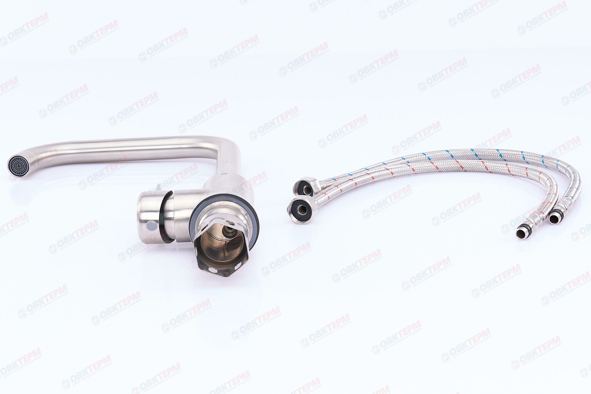 Смеситель д/кухни нерж/сталь MIXXUS FAN-011-G  (10 шт/ящ) - миниатюра №4