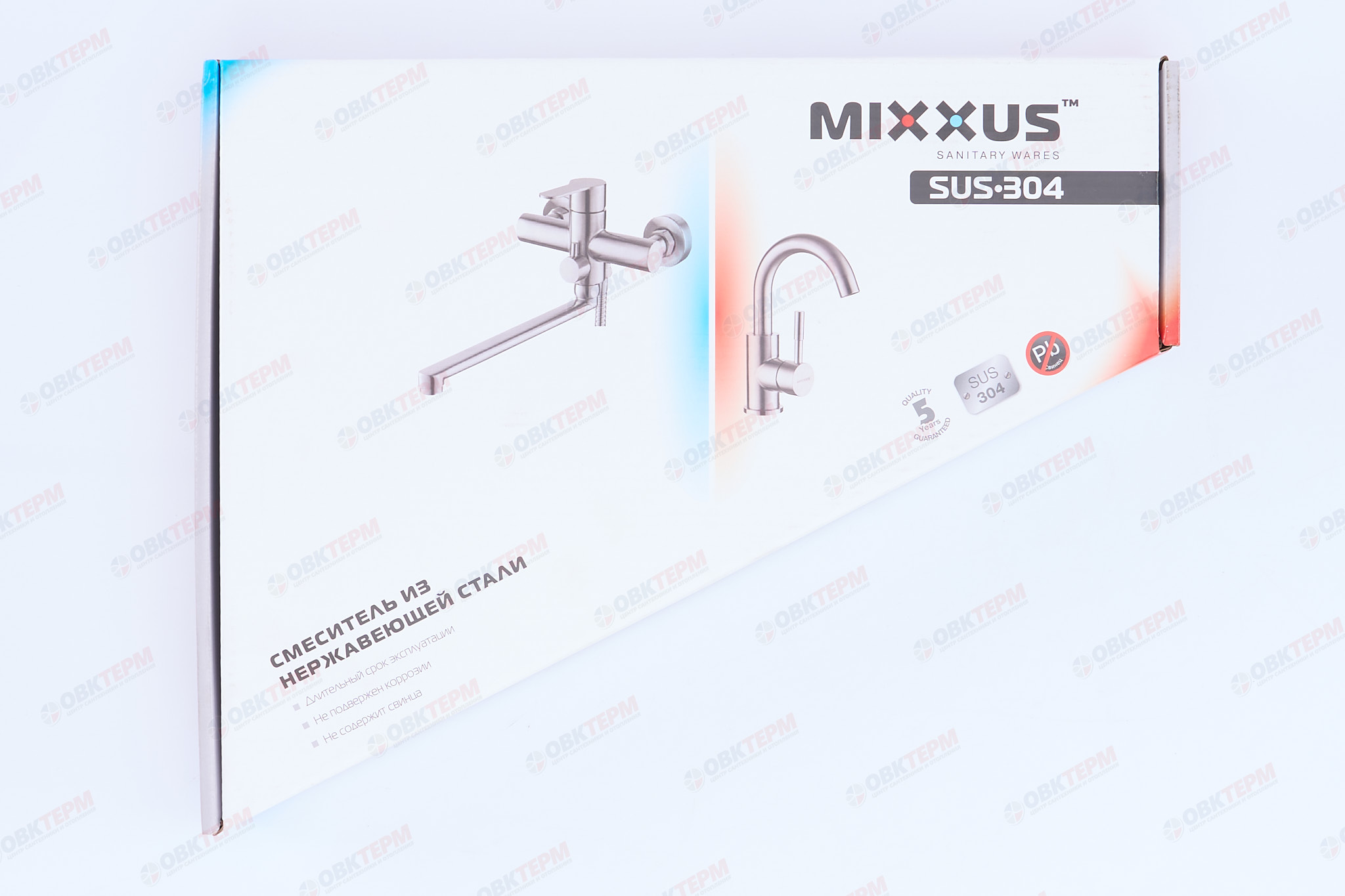 Смеситель д/кухни нерж/сталь MIXXUS FAN-011-G  (10 шт/ящ) - миниатюра №6