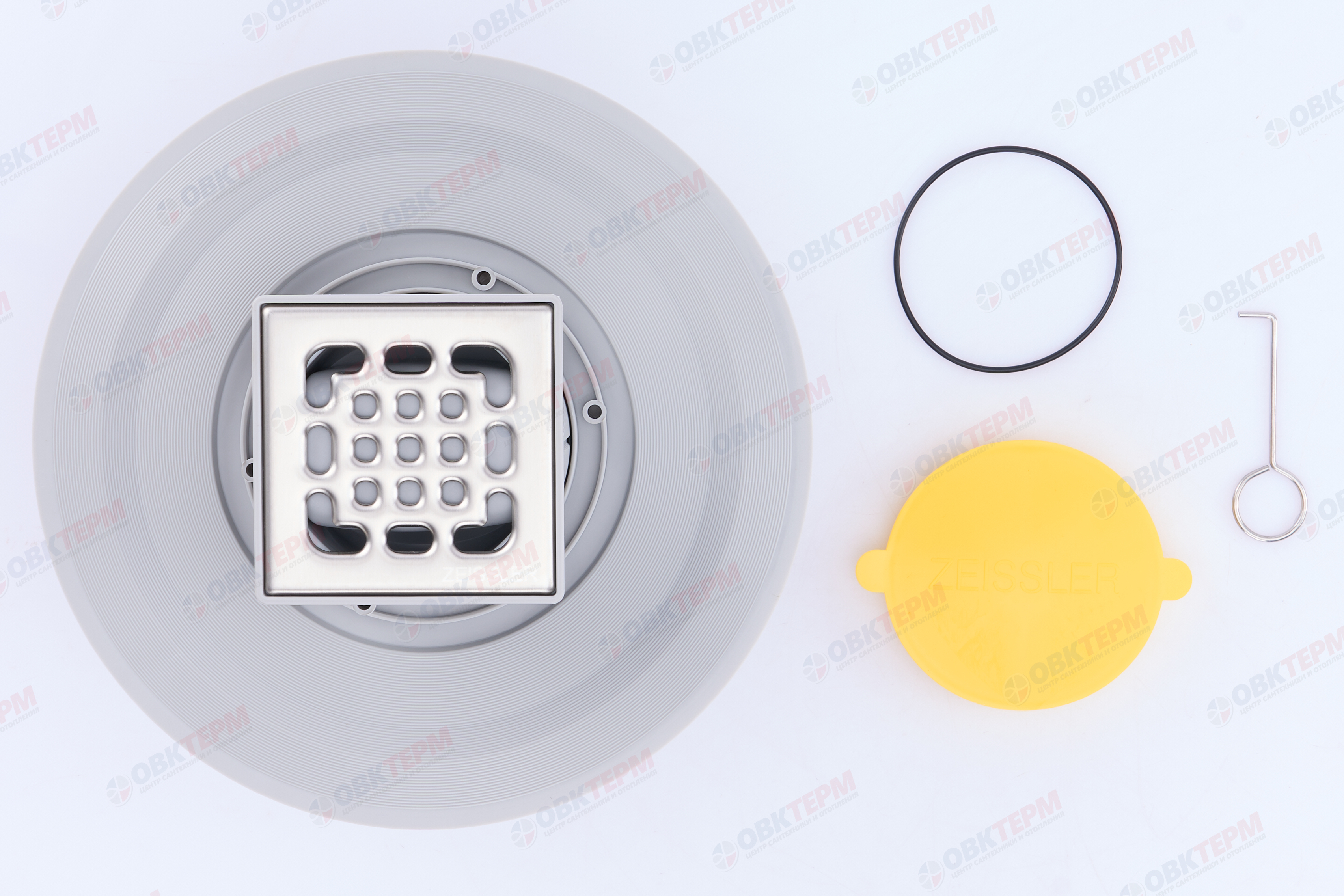 Трап 50 вертикальный  10*10 с сухим затвором ZEISSLER (1шт/4шт упак) - Изображение №4