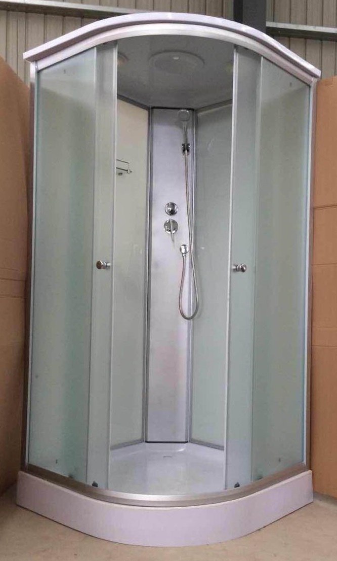 Душевая кабина ДАНА 281 W 90*90*215 (стекло 4мм, низкий поддон)(3 места) - Изображение №1