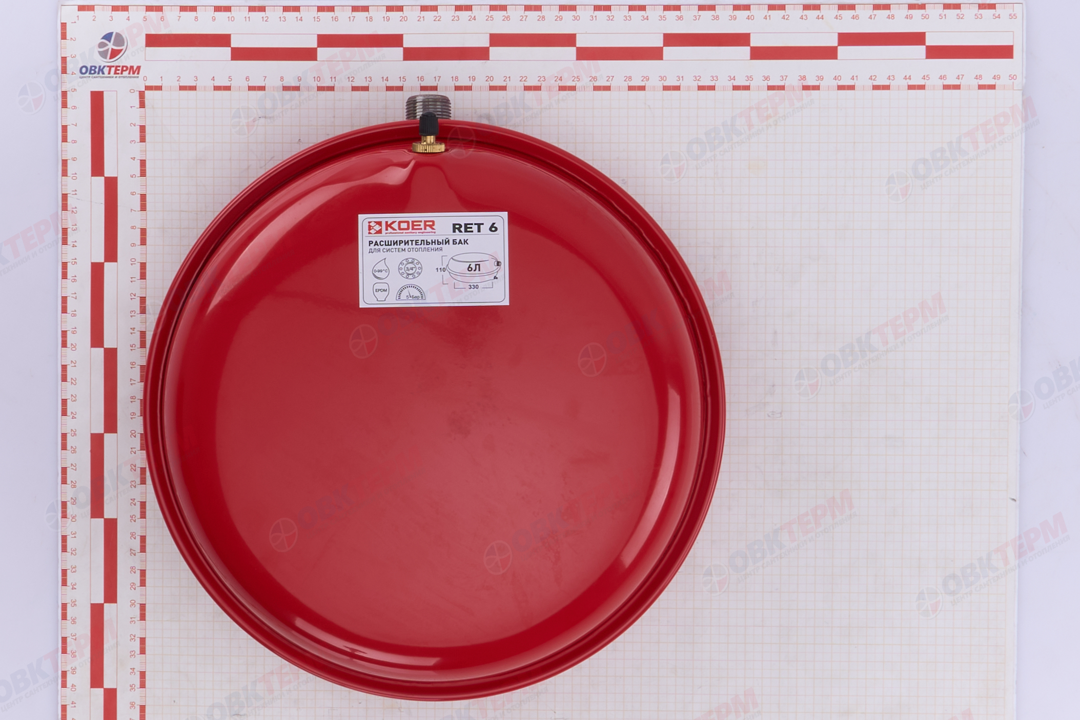 Бак расширительный     6л KOER  (плоский) - миниатюра №4