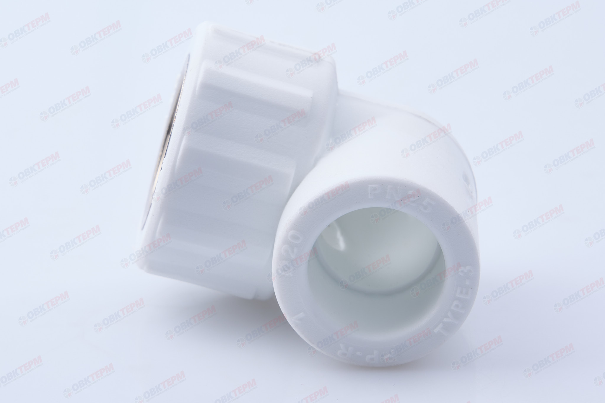 Угол с МРВ  20 * 1/2"   БЕЛЫЙ PP-R   (RTP)    (120/20) - Изображение №4