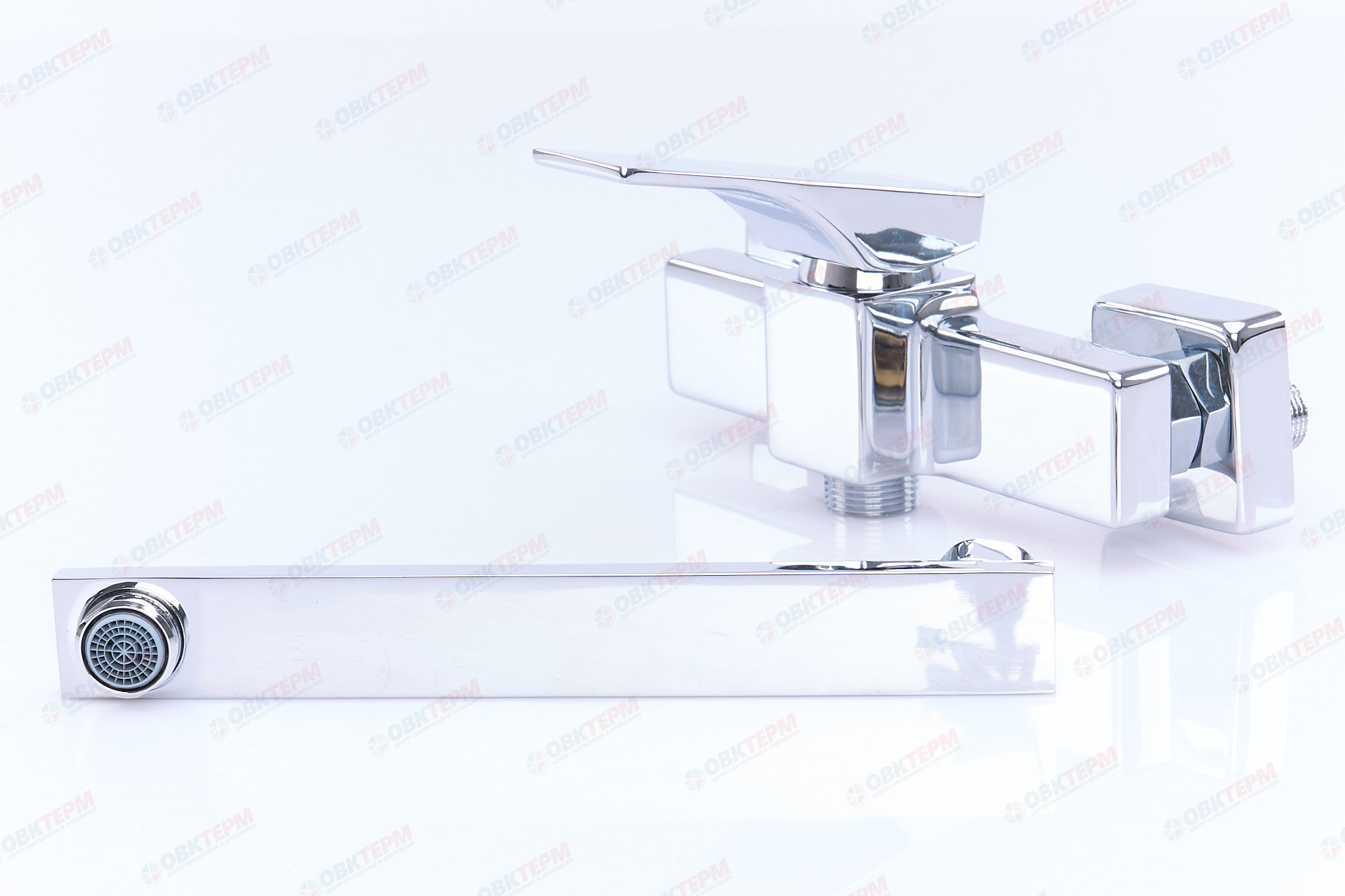 Смеситель д/кухни НАСТЕННЫЙ KOER KB-73010-01 /латунь /35мм (Цвет хром)  (8шт/ящ) - Изображение №4