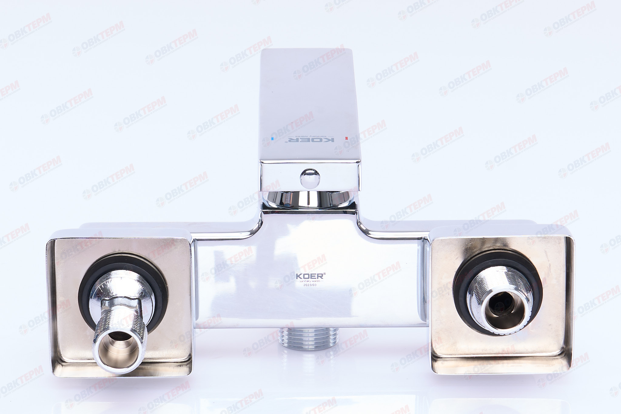 Смеситель д/кухни НАСТЕННЫЙ KOER KB-73010-01 /латунь /35мм (Цвет хром)  (8шт/ящ) - Изображение №5