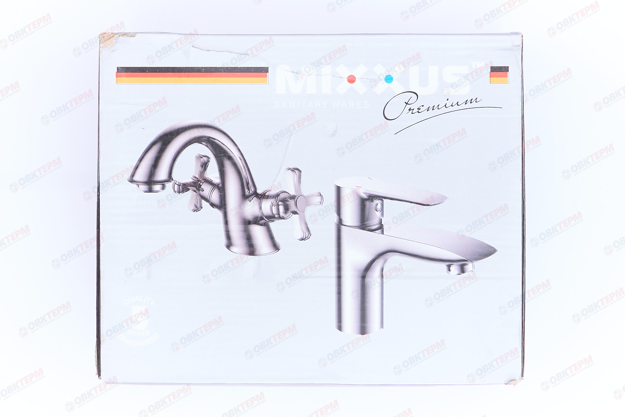 Смеситель д/ванны корот. MIXXUS PREMIUM KUBUS 009 Ø40 EURO BLACK  (8 шт/ящ) - миниатюра №6
