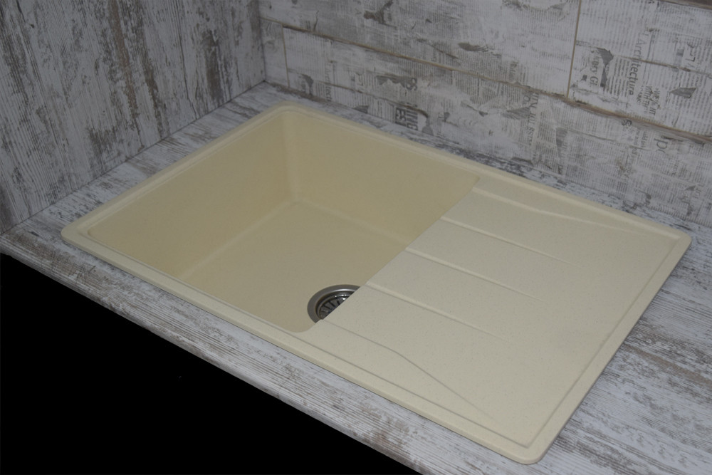 Мойка КАРАВАН Модель ТУНИС прямоугольная 750*505*190мм САХАРА - миниатюра №4