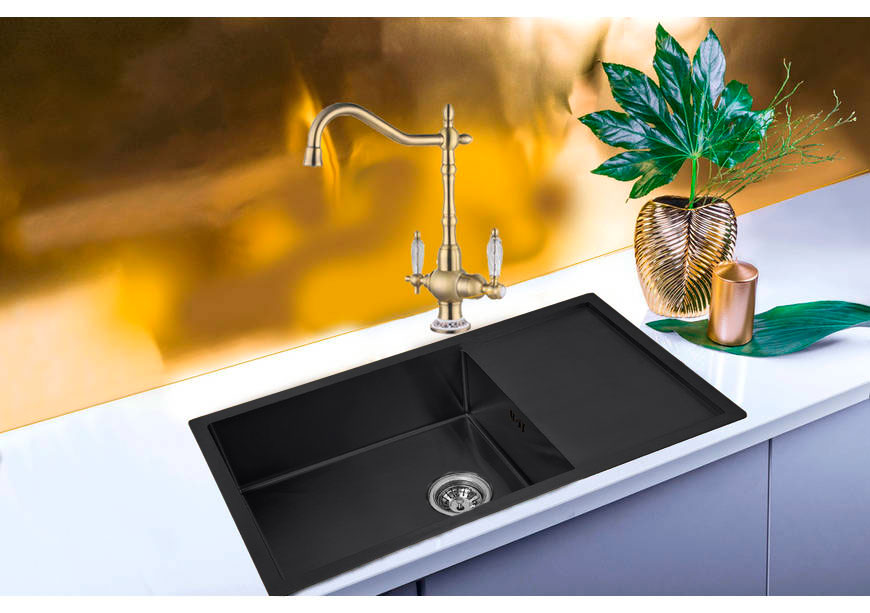 MIXXUS мойка MX7844-200x1.2  PVD-BLACK - Изображение №2