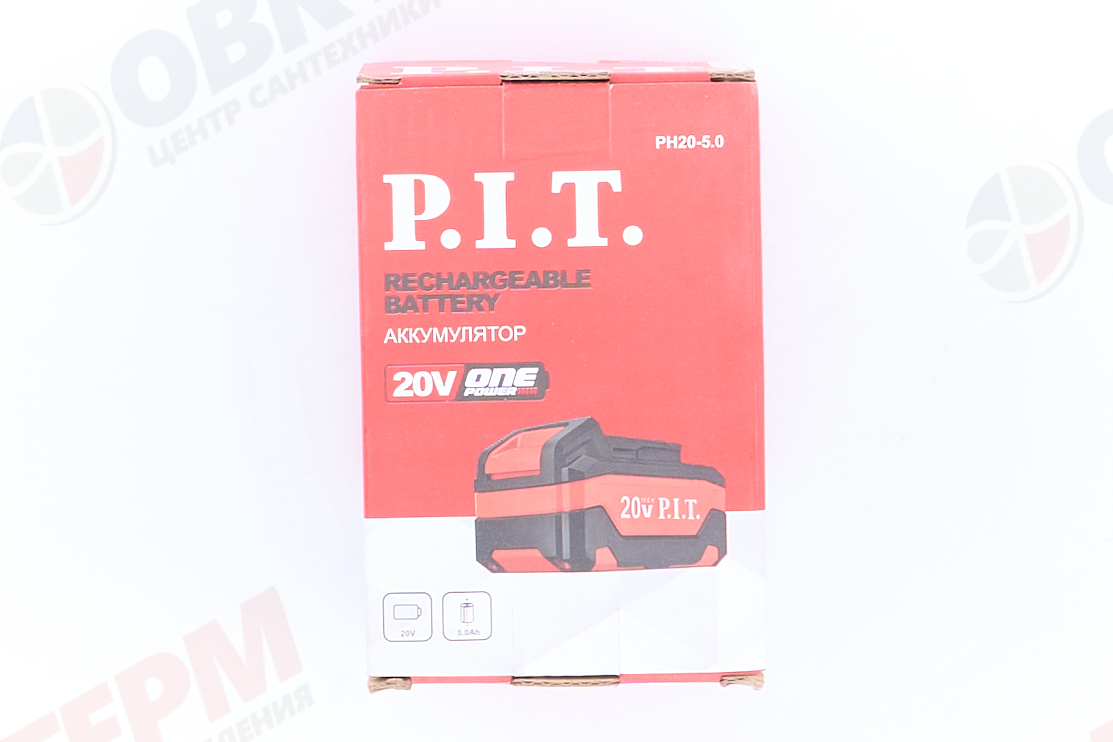 Батарея аккумуляторная P.I.T. OnePower PH20-5.0  (20В, 5Ач, Li-Ion) - миниатюра №10