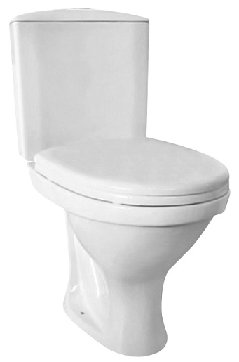 Унитаз-компакт Santeri "ВИТА"   (косой выпуск,1 режим, крышка ПП,ниж.подкл.) Ш375*В785*Г610 - изображение №1