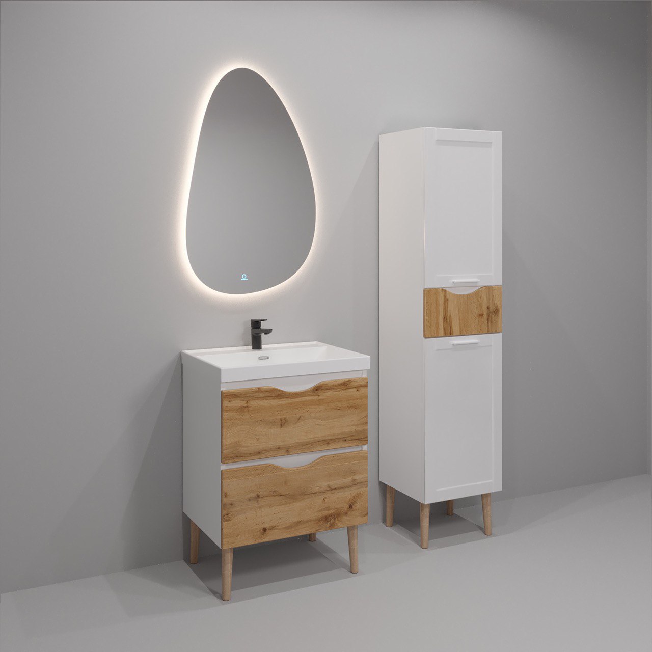 Тумба напольная EvaGold  60 "Ингрид" (ум Line 60/ Миранда 60/ Como 60) - Изображение №1