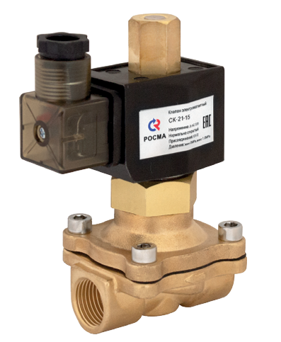 Мембранный эл-маг. клапан    (н. о)      3/4" (220Вт) РОСМА - Изображение №1