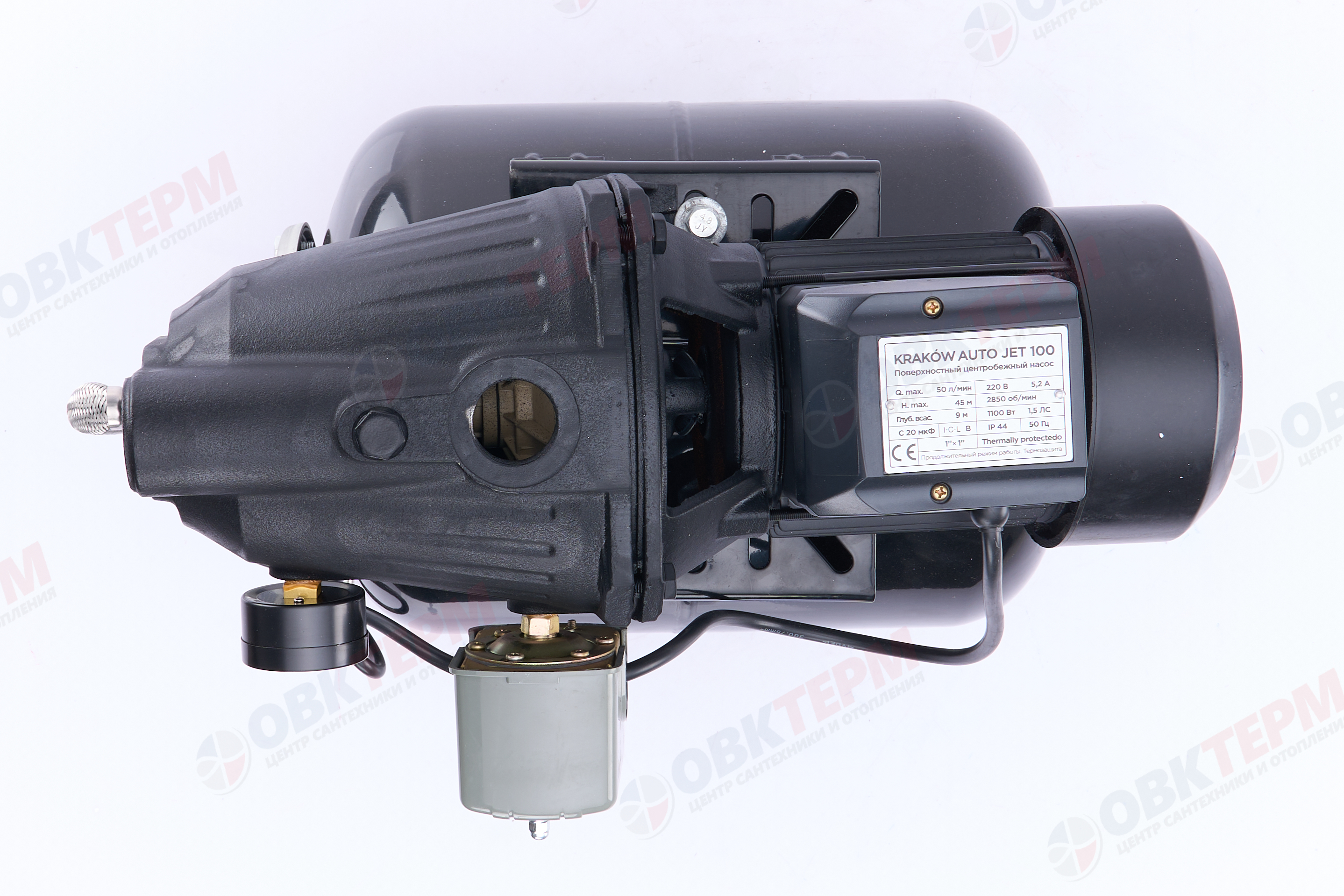 Станция насосная  AUTO JET 100  KRAKOW  (1.1кВт/50л.м./45м) - Изображение №5