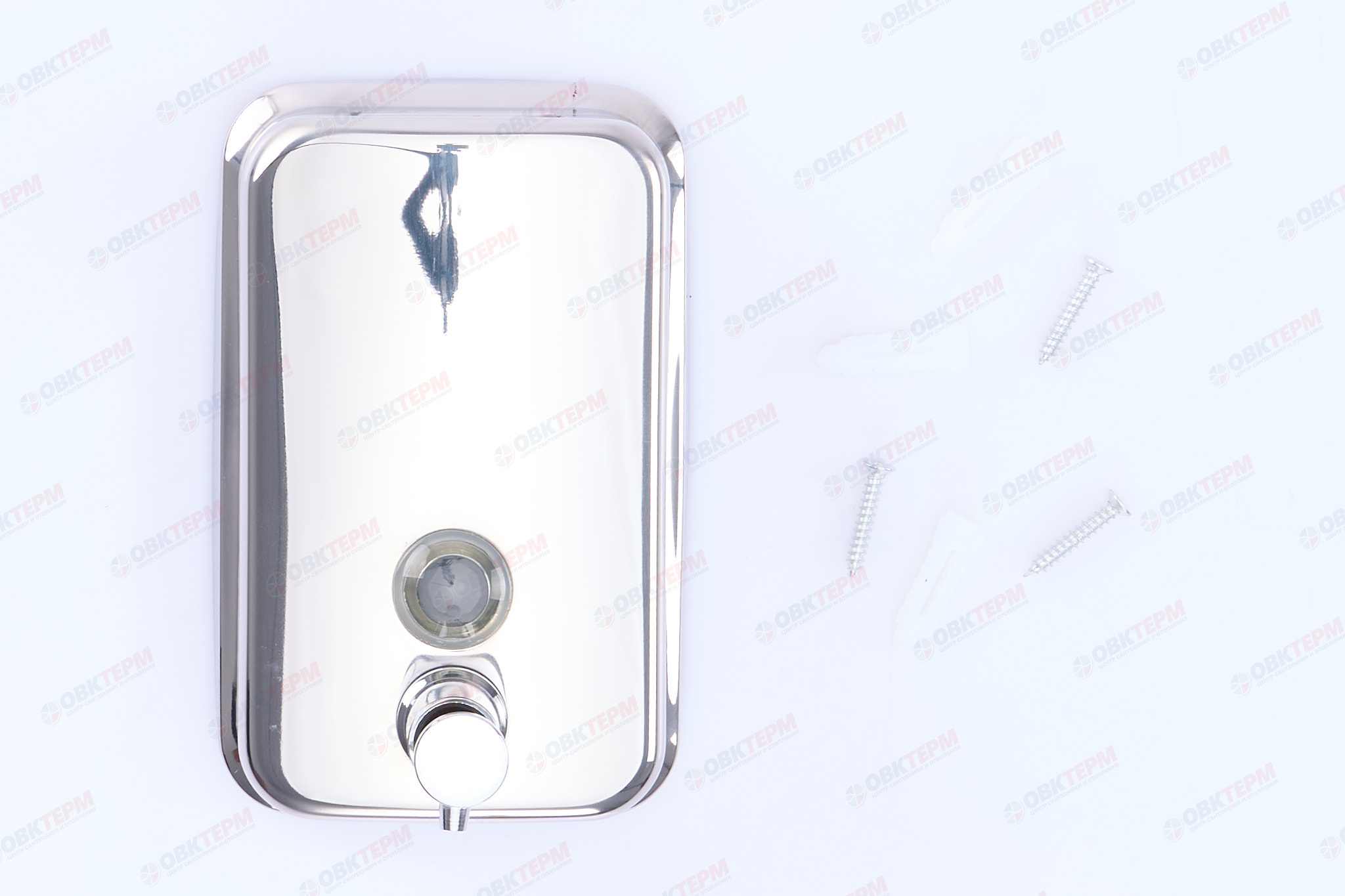 Дозатор жидкого мыла настенный (металл, хром) 500 мл  ZERIX LR401   (20 шт/ящ) - Изображение №3