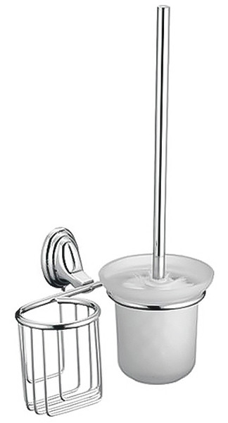 Ершик настенный с корзиной  ZERIX LR1510-1  (Z1519-1)  (20 шт/ящ) - Изображение №1