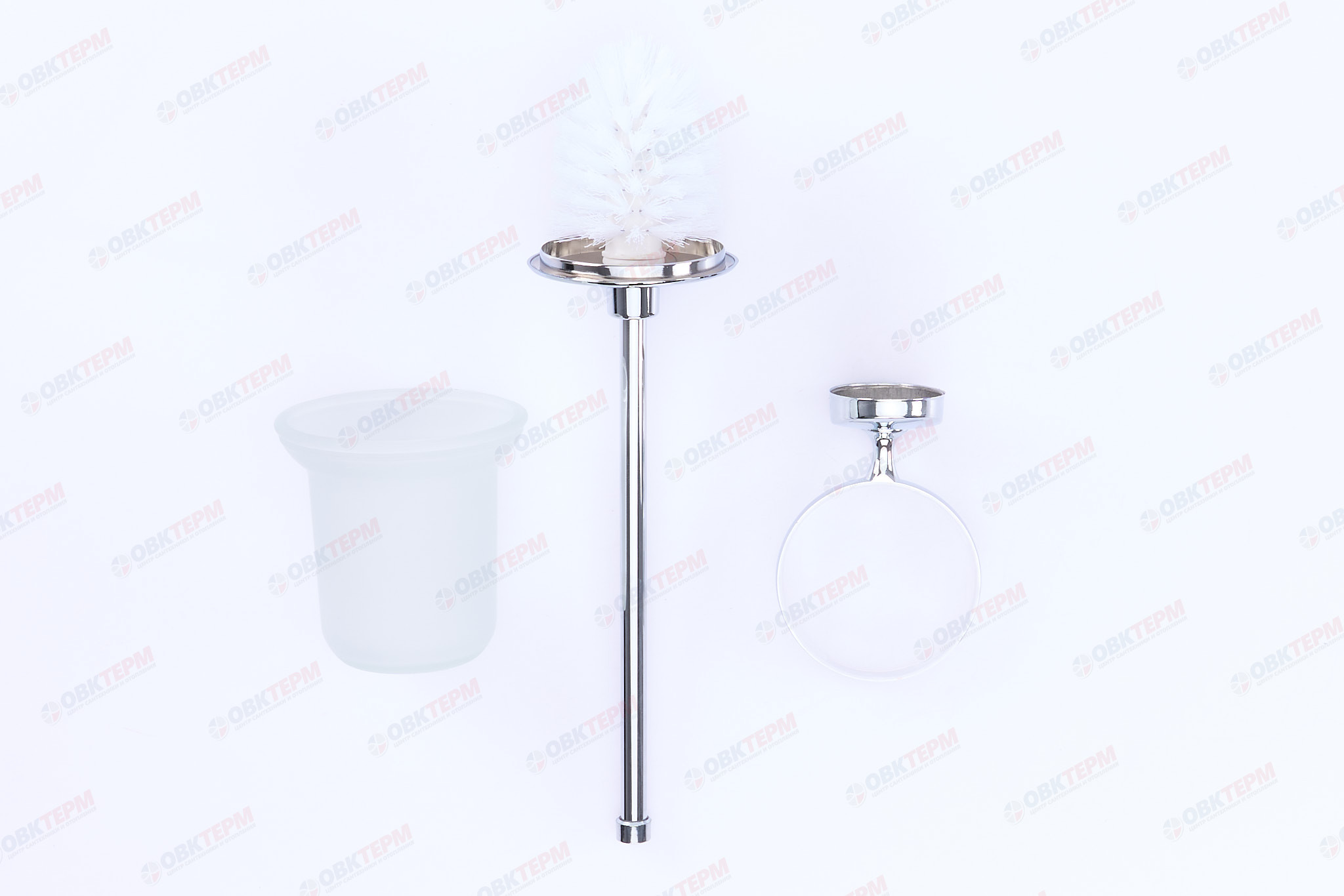 Ершик настенный с крышкой  (стекло)  ZERIX LR3310 (Z3319)  (40 шт/ящ) - Изображение №3