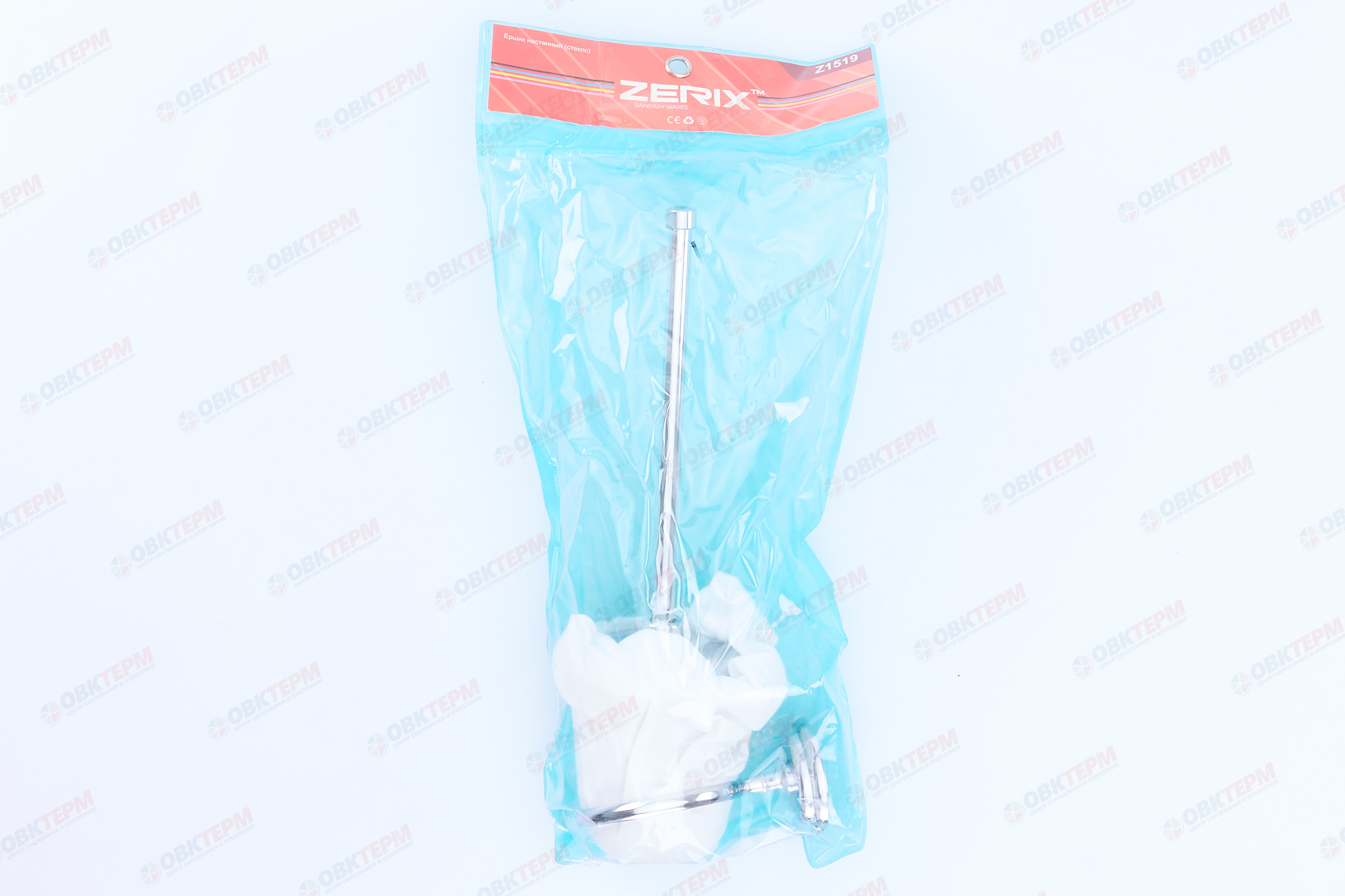 Ершик настенный с крышкой  (стекло) ZERIX LR1510 (Z1519)   (40 шт/ящ) - Изображение №4