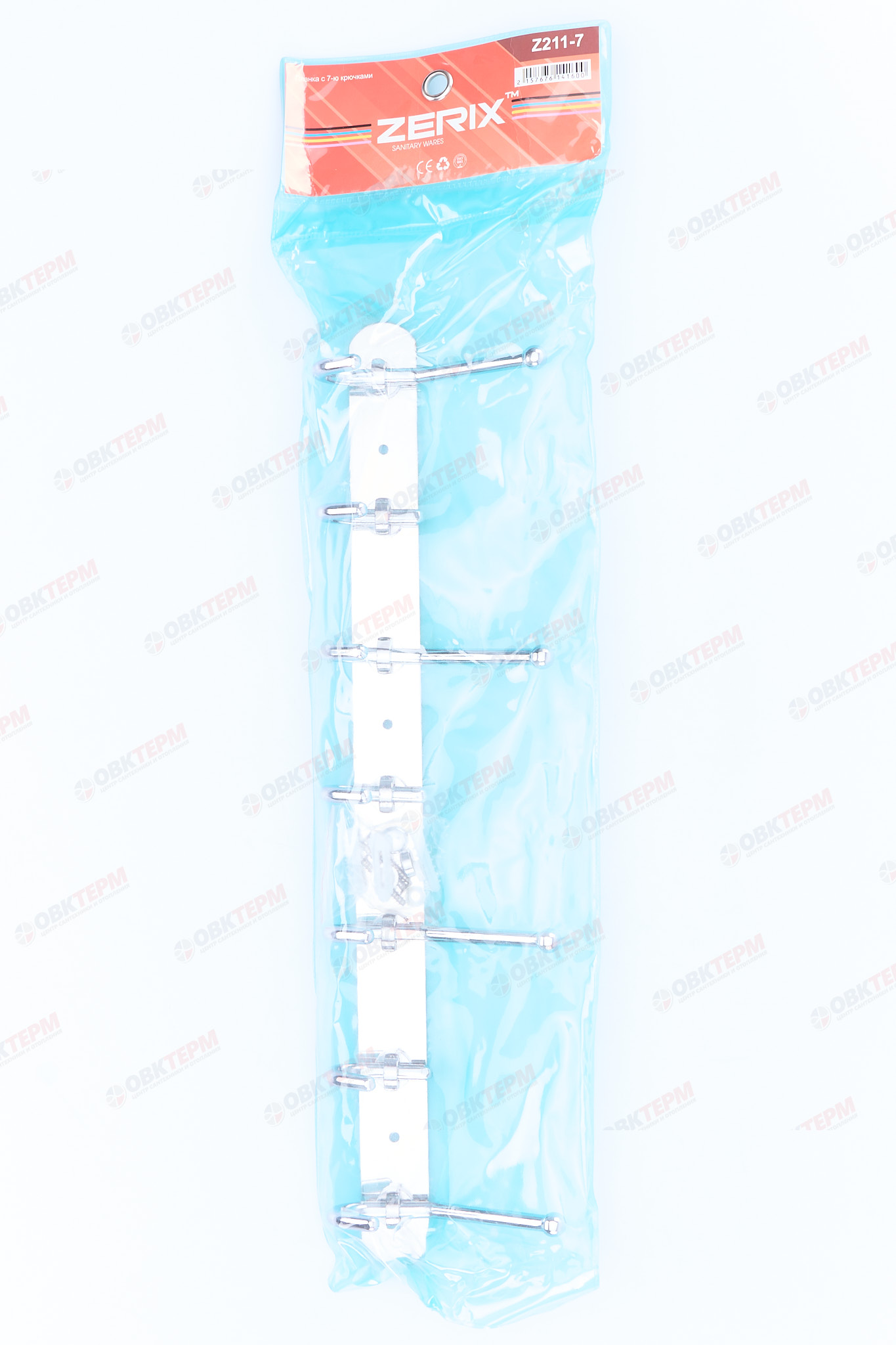 Планка с 7-ю крючками  ZERIX LR201-7   (50 шт/ящ) - Изображение №5